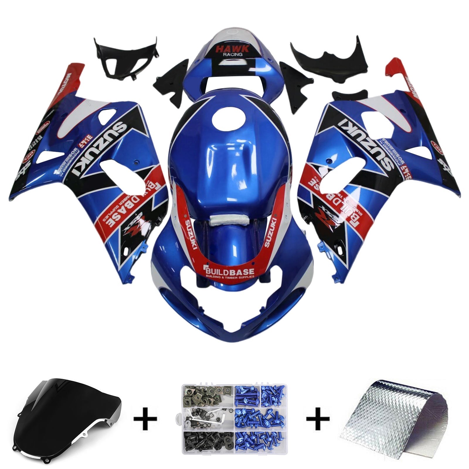 Amotopart Suzuki GSXR600 2001-2003 GSXR750 2000-2003 K1 Fairing Kit