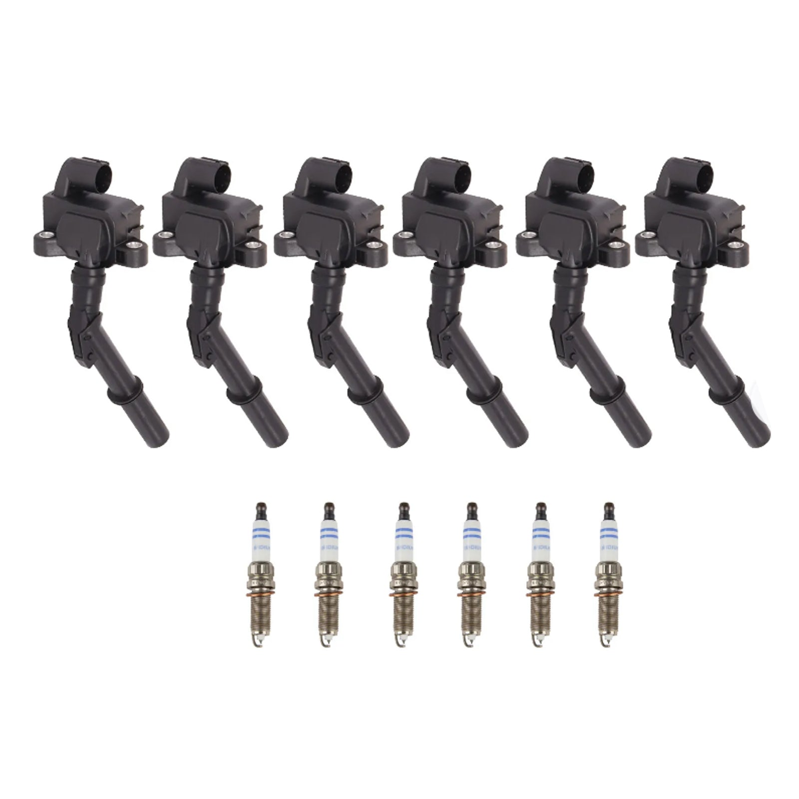 2013-2014 Mercedes-Benz C300 E400 V6 3.5L / GL450 V8 4.7L 6x Ignition Coil +Spark Plug UF741