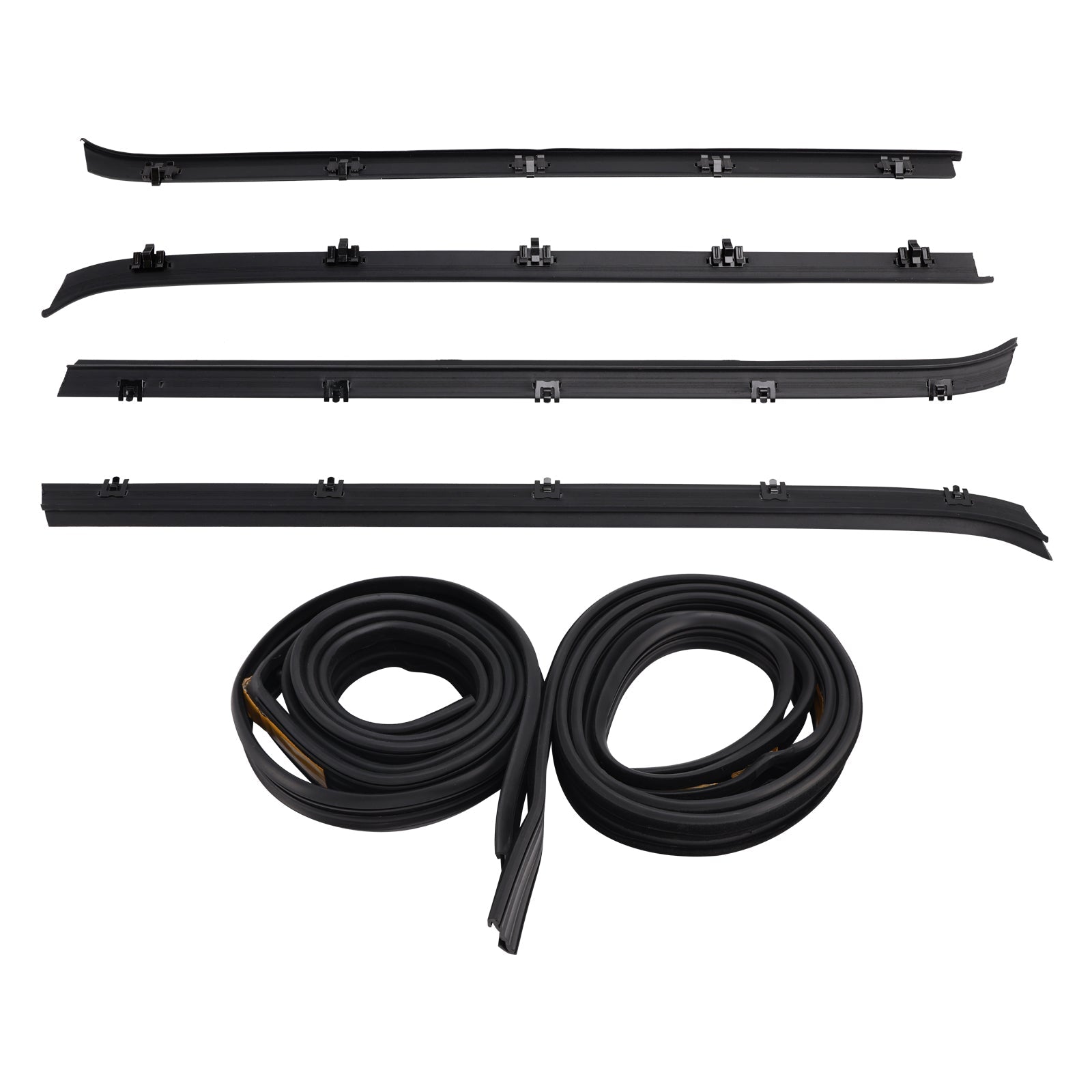 4PCS Car Window Weatherstrip+2 Seals For GMC C1500 C2500 C3500 K1500 K2500 K3500