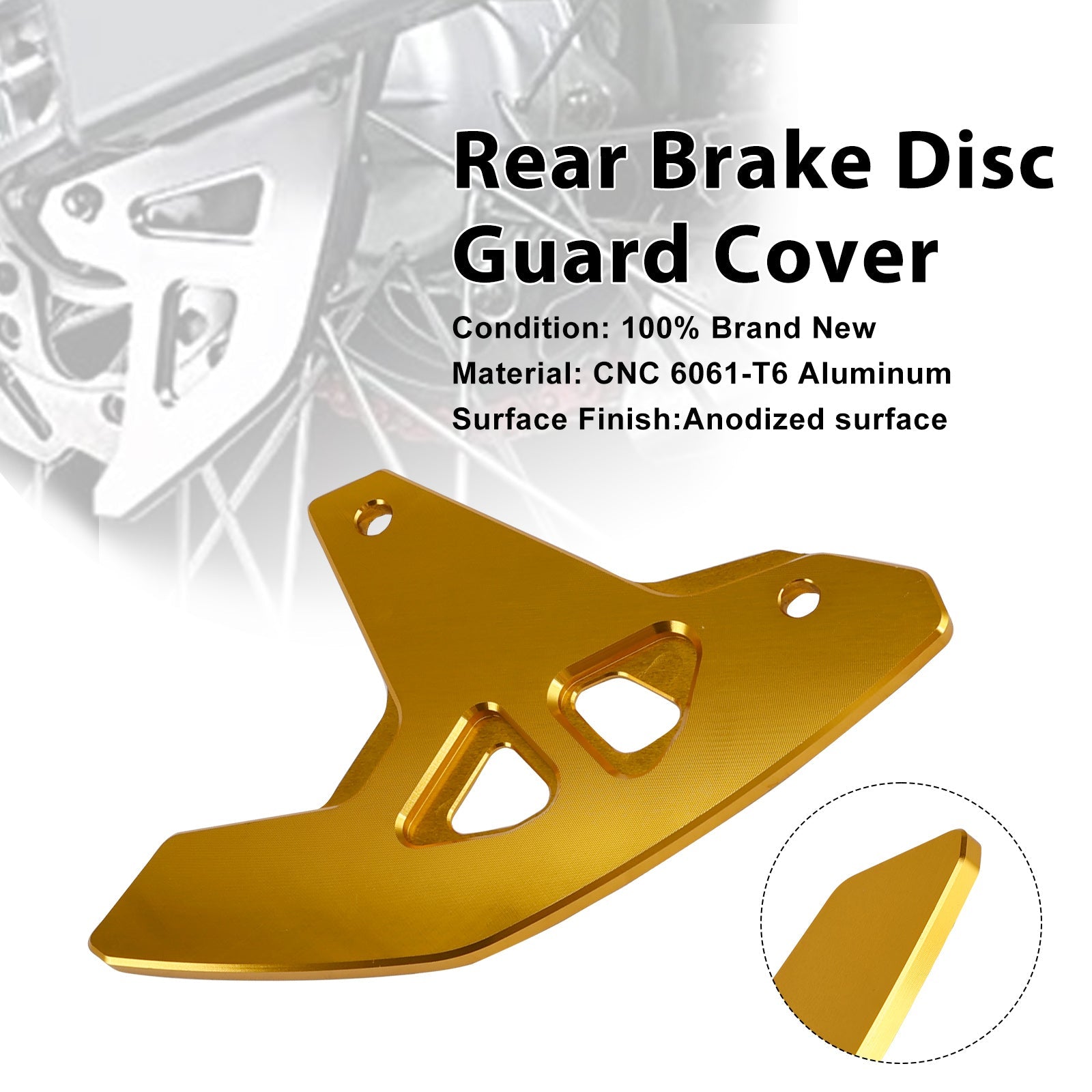 Rear Brake Disc Guard Cover For Suzuki DR-Z400SM 2000-2024 DRZ400/S/E
