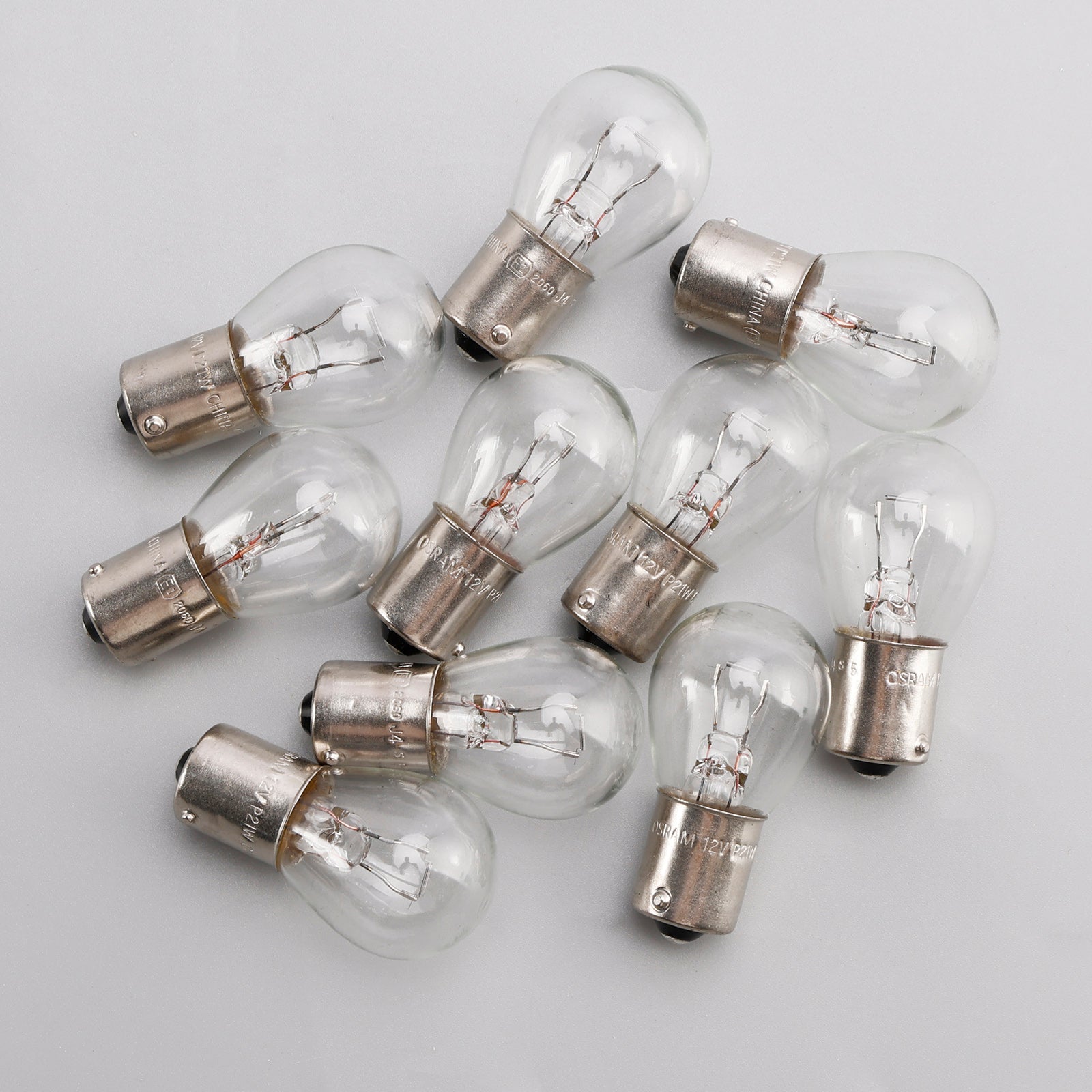 10PCS Car Light Tubular Lamp bulb P21W BA15S 7506 12V 21W For OSRAM
