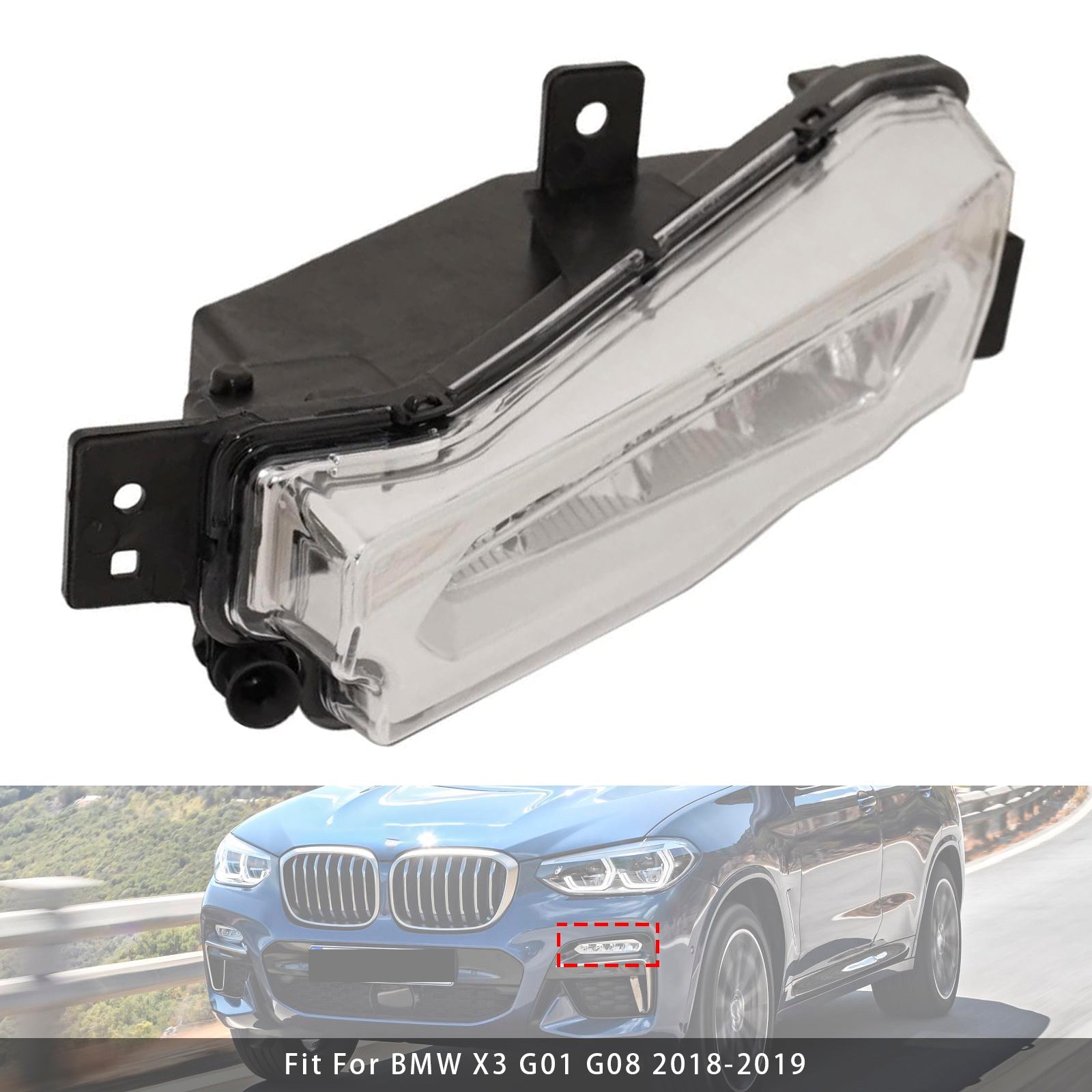2018-2019 BMW X3 G01 G08 X4 G02 1 Pcs LED Front Left Fog Light 63177412527