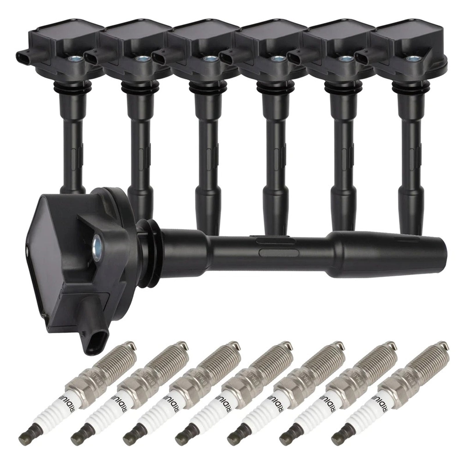 For Ford Mustang 2018-2020 V8 5.0L DG566 DG565 7x Ignition Coils Spark Plugs