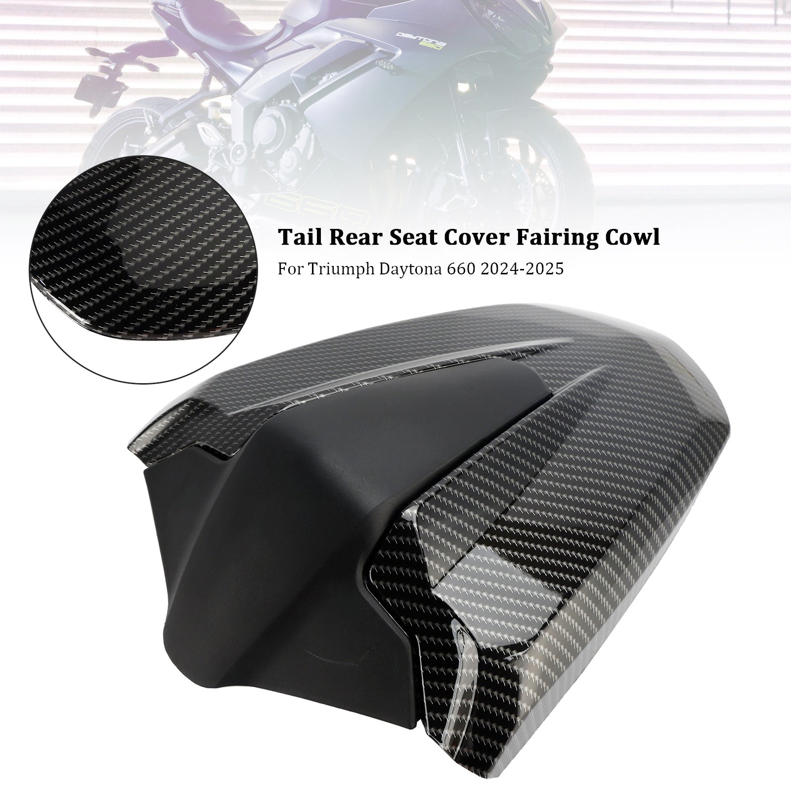 Tail Rear Seat Cover Fairing Cowl For Trident 800 Daytona 660 2024-2026