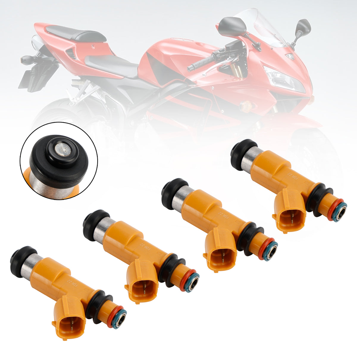 2005-2006 Honda CBR600RR 4PCS Fuel Injectors 16450-MEE-D01