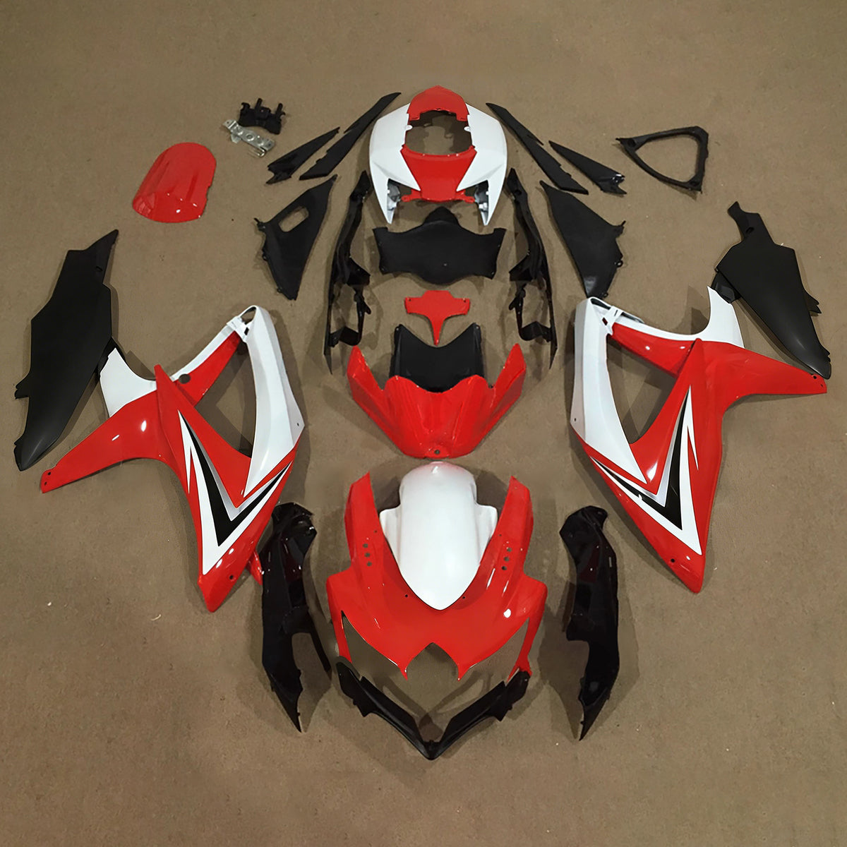 스즈키 GSXR 600/750 2008-2010 K8용 인젝션 페어링 키트 차체 플라스틱 ABS