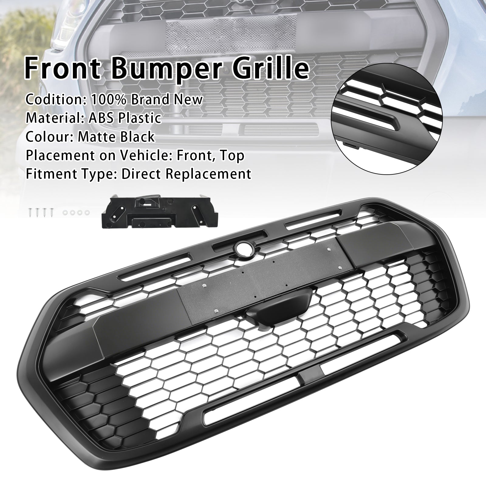 2019-Onwards Raptor Style Ford Transit MK8 Trail Front Bumper Grille 2467809