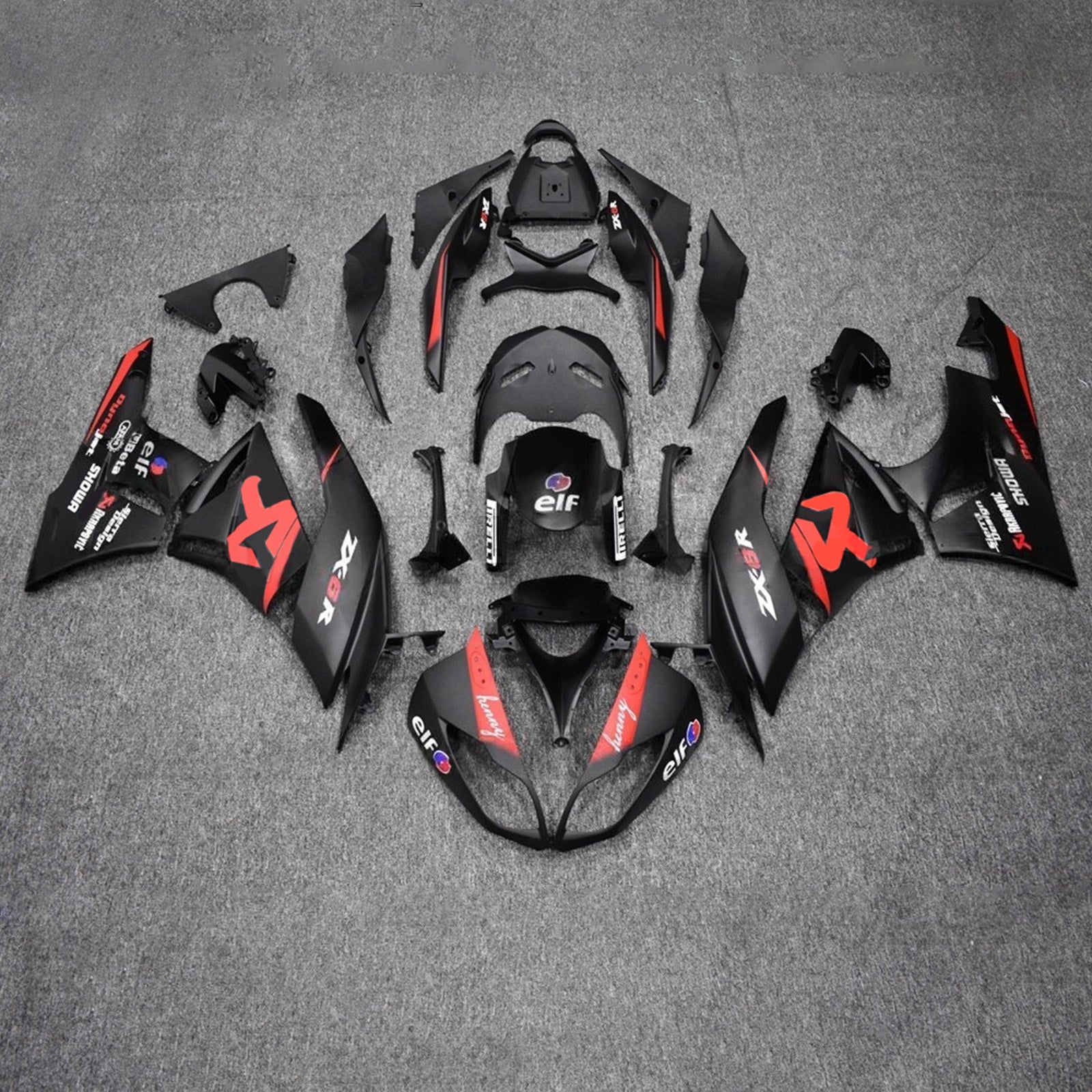 Injection Fairing Kit Bodywork Plastic ABS fit For 2009-2012 Kawasaki ZX6R 636