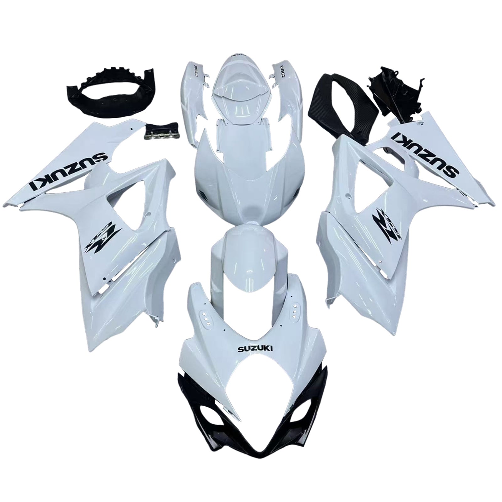 Fairings 2007-2008 Suzuki GSXR 1000 White GSXR Generic