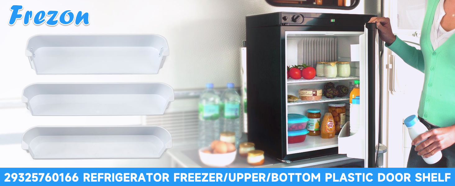 Replacement Refrigerator Door Shelf Kit for Dometic Refrigerator Freezer/Upper/Bottom Door Shelf 29325760166 For Dometic DM2652/ DM2852/ RGE400/ RK400/ RM2451/ RM2452/ RM2453 / RM2551