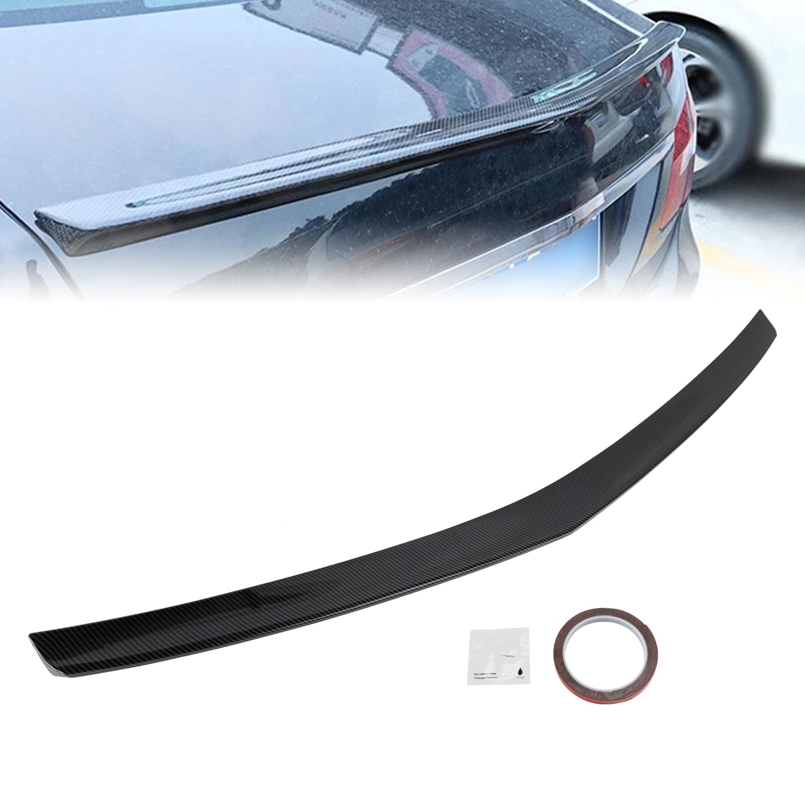 2008-2016 Mercedes-Benz E-Class W212 Carbon Fiber Look Rear Boot Spoiler
