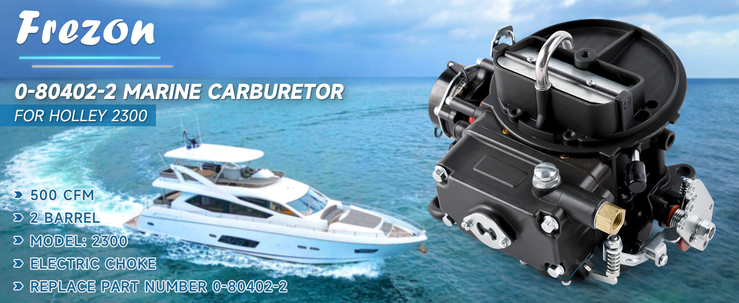 Marine Carburetor 500 CFM Electric Choke 0-80402-2 For Holley 2300 Gas