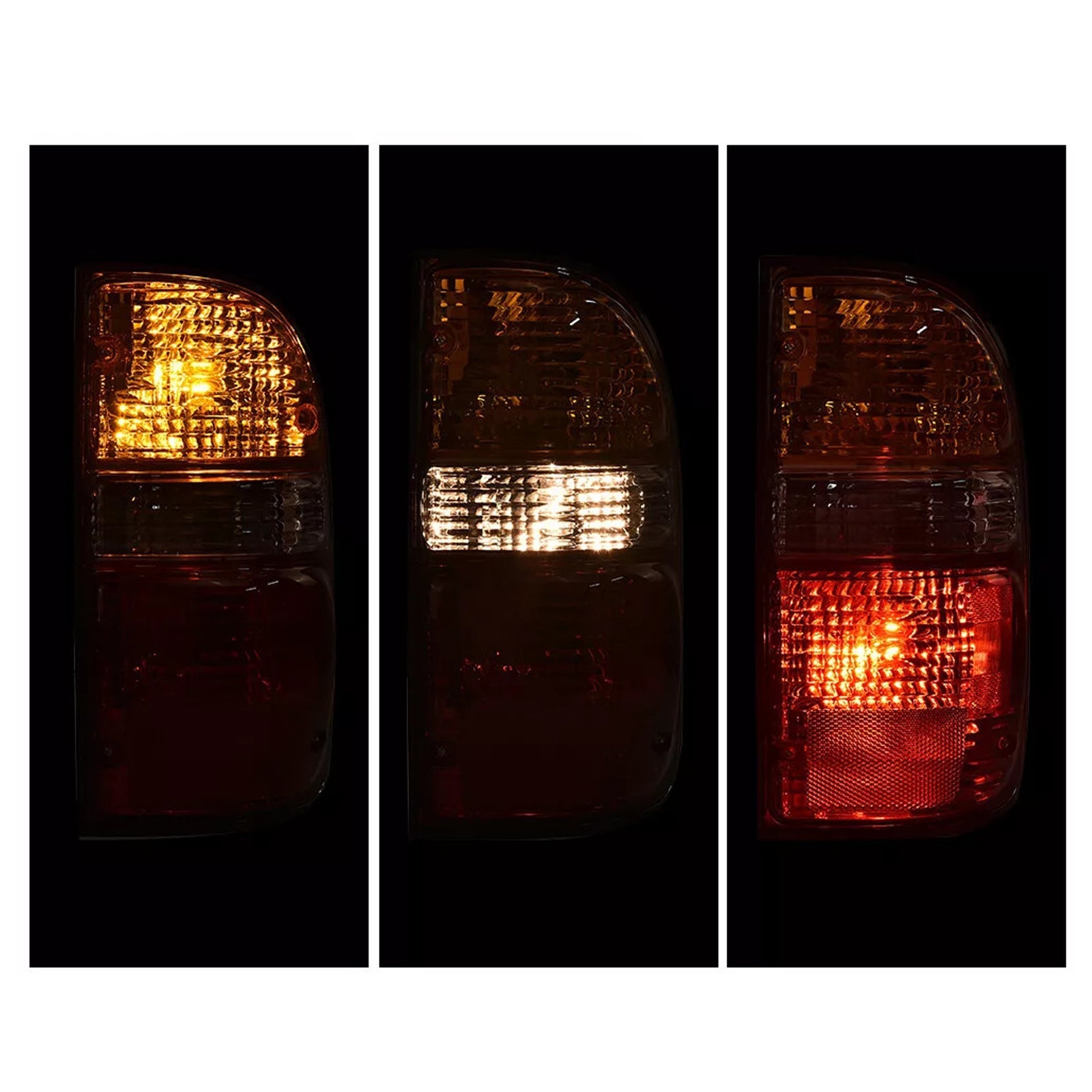 2PCS Rear Tail Lights Lamps For Toyota Tacoma 2001-2004 W/Bulbs