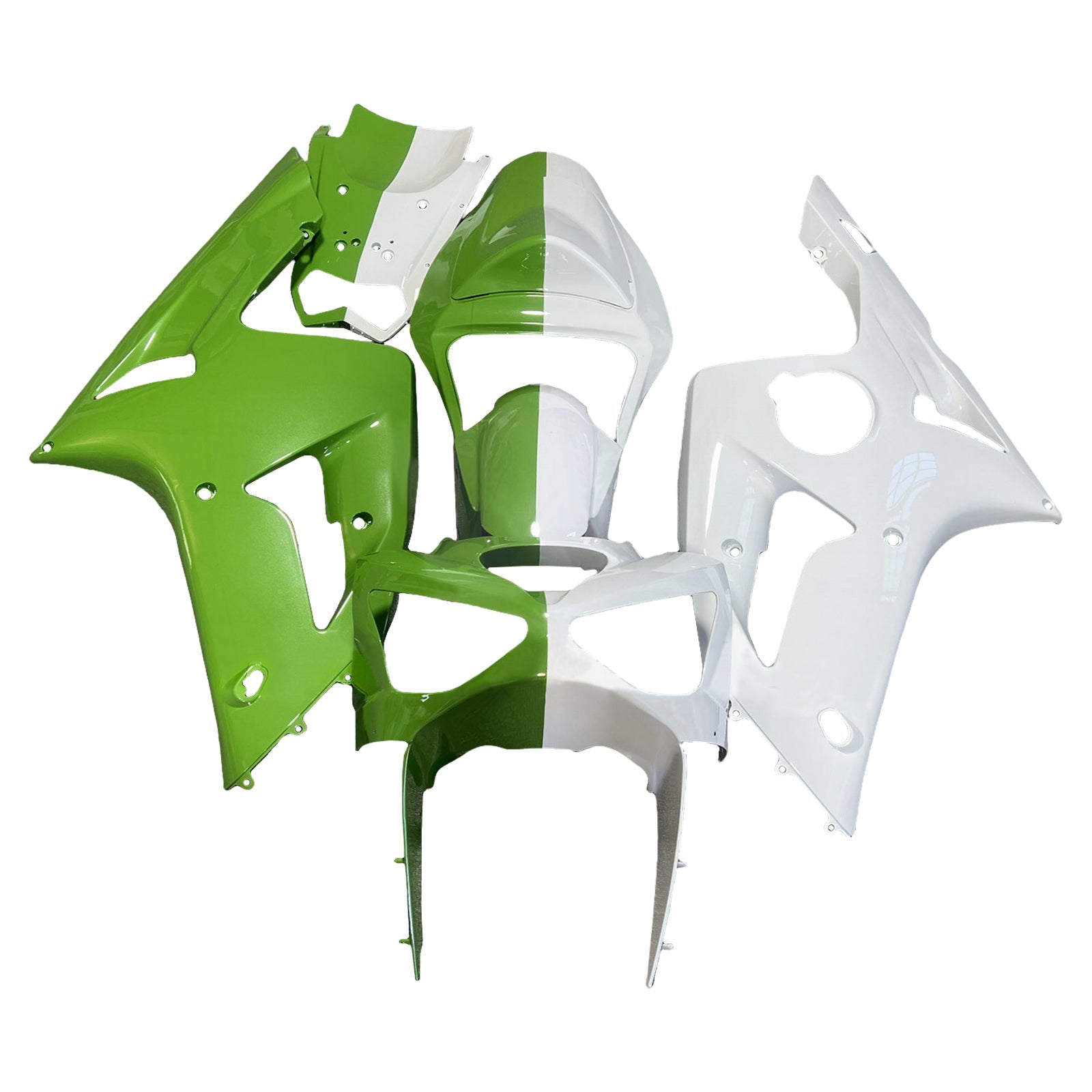 Injection Fairing Kit Bodywork Plastic ABS fit For Kawasaki ZX6R 636 2003-2004