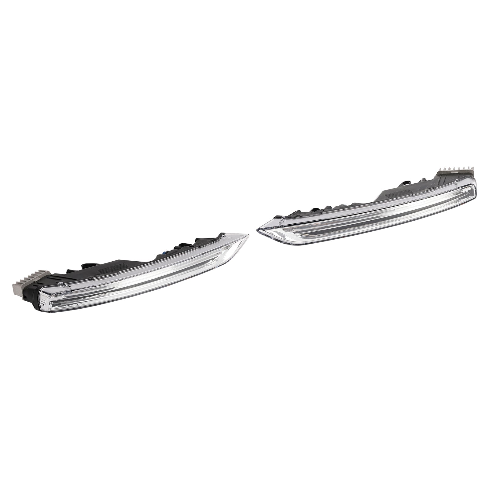 Pair LED Fog DRL Daytime Running Lights For Porsche Cayenne 958 2015-2017