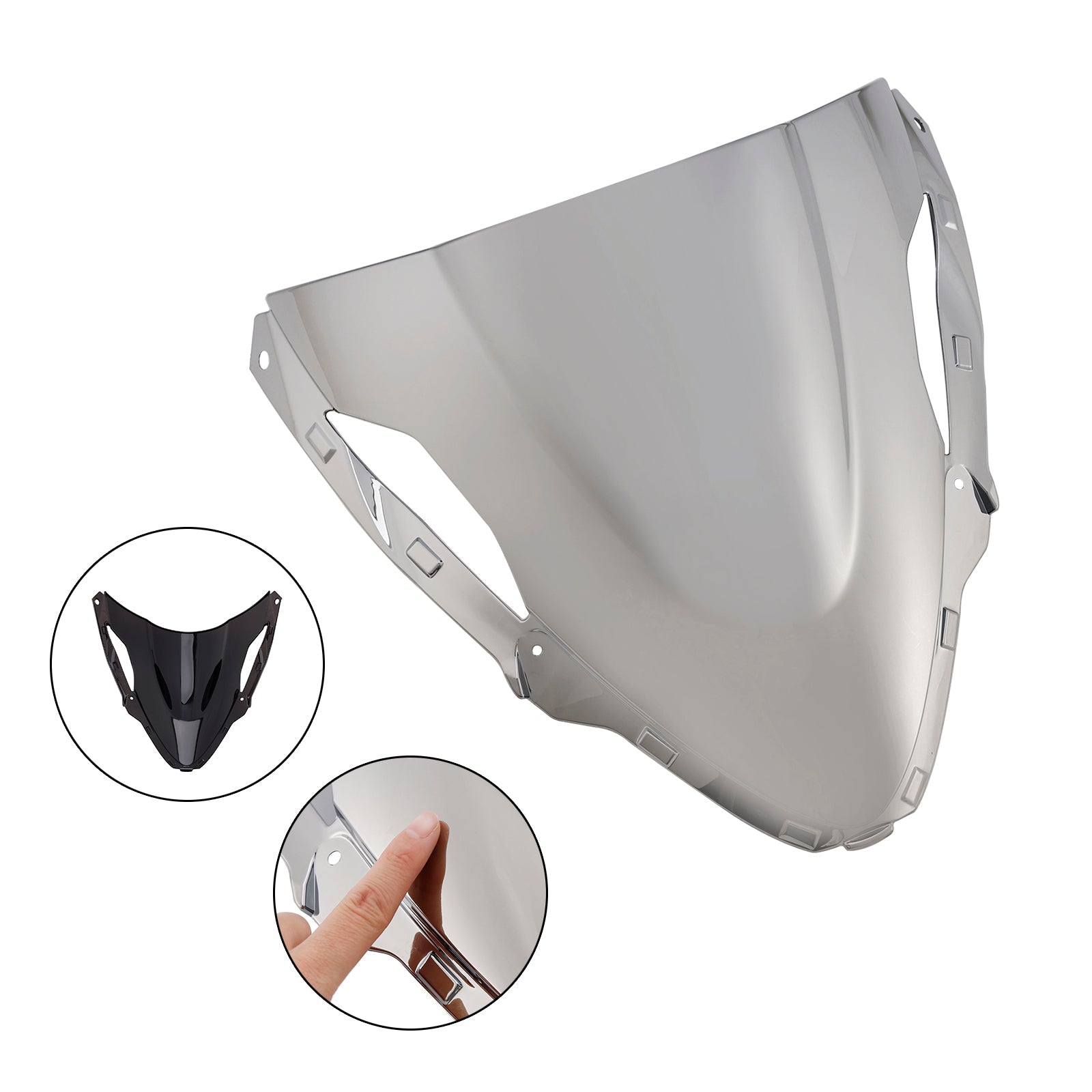 Windshield Windscreen for Kawasaki ZX6R 636 2024-2025