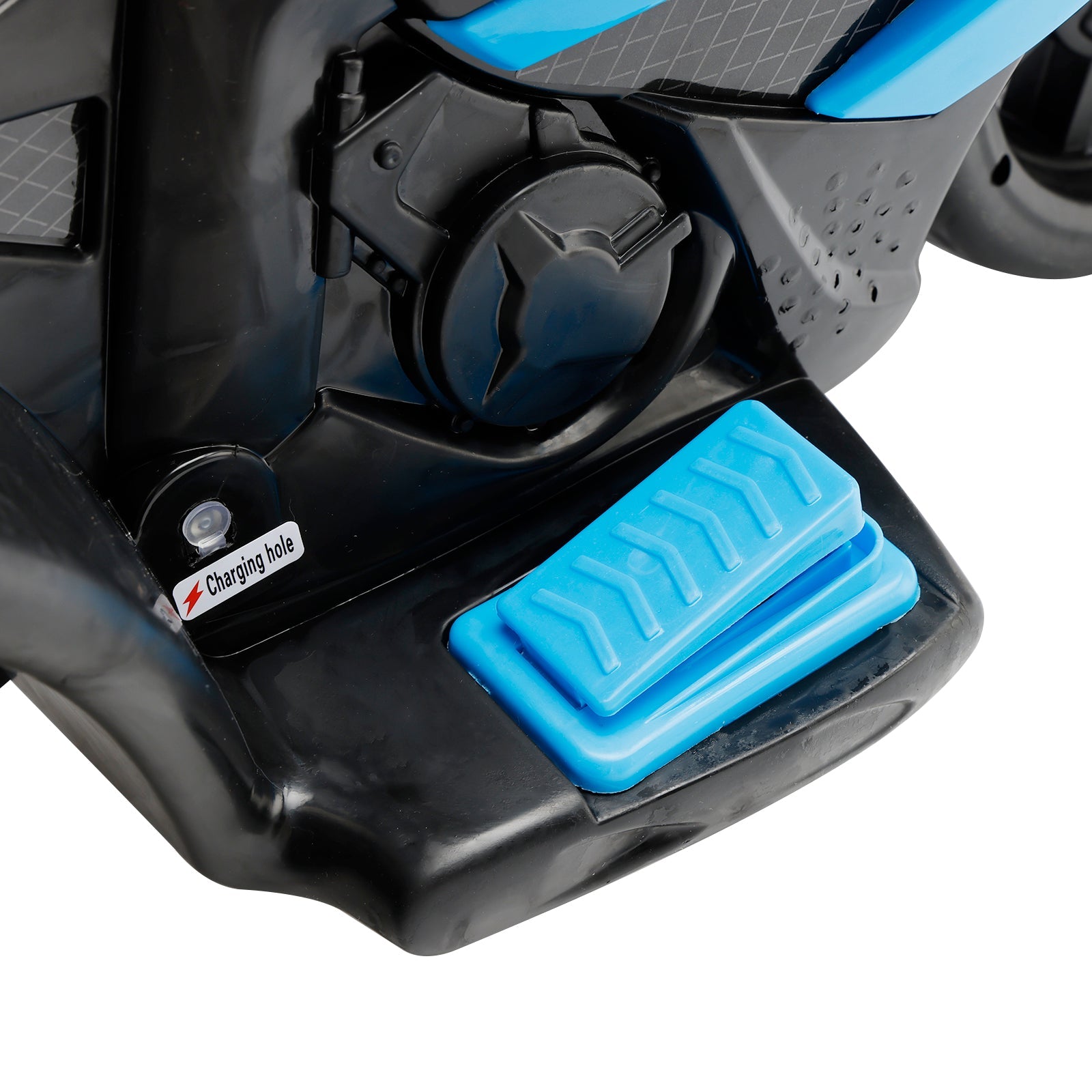 3Wheel 6V Kid Ride On Motorcycle Electric Toy With Remote Control LED Light Blue