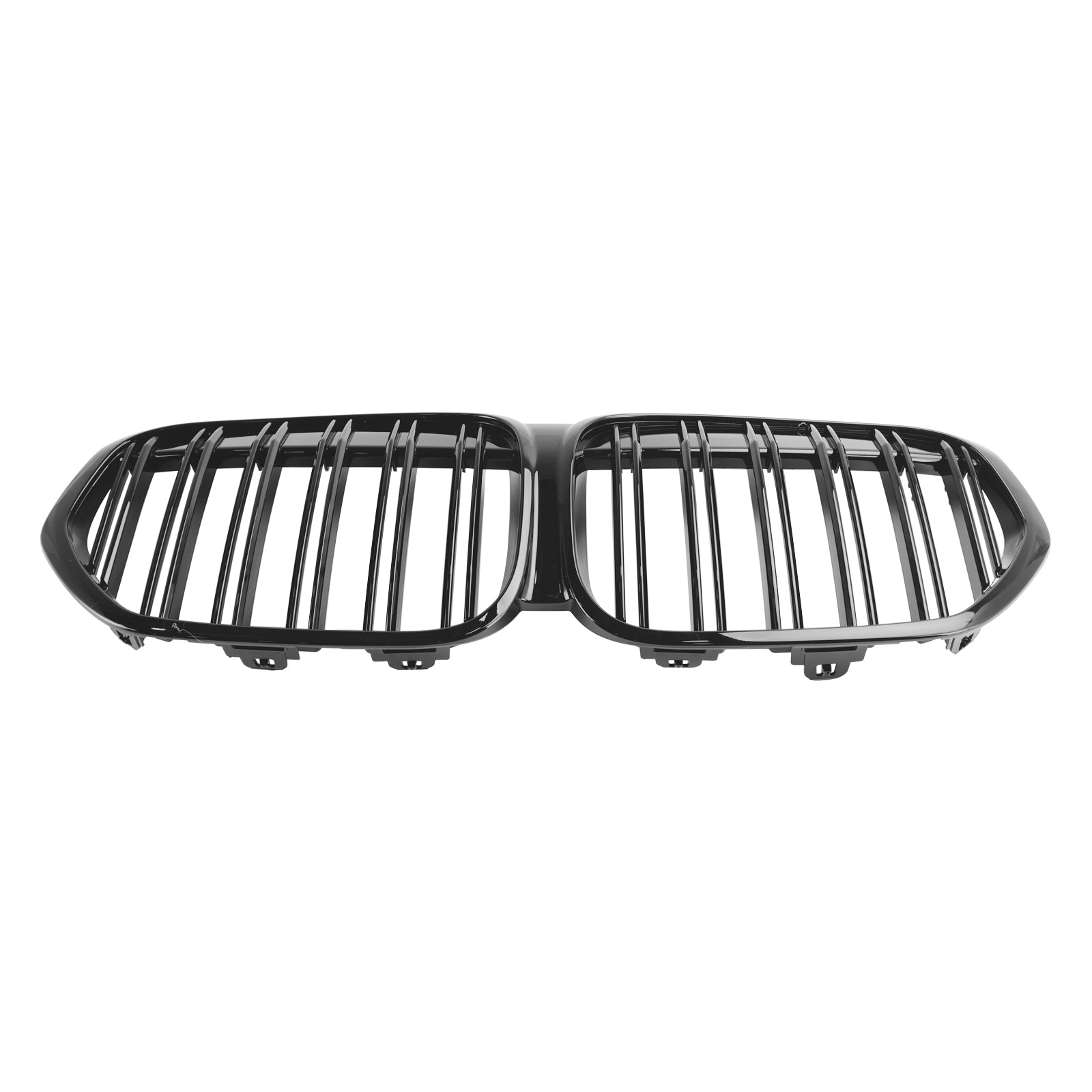 BMW X1 F48 F49 2019-2021 Dual Slat Gloss Black Front Kidney Grille Grill