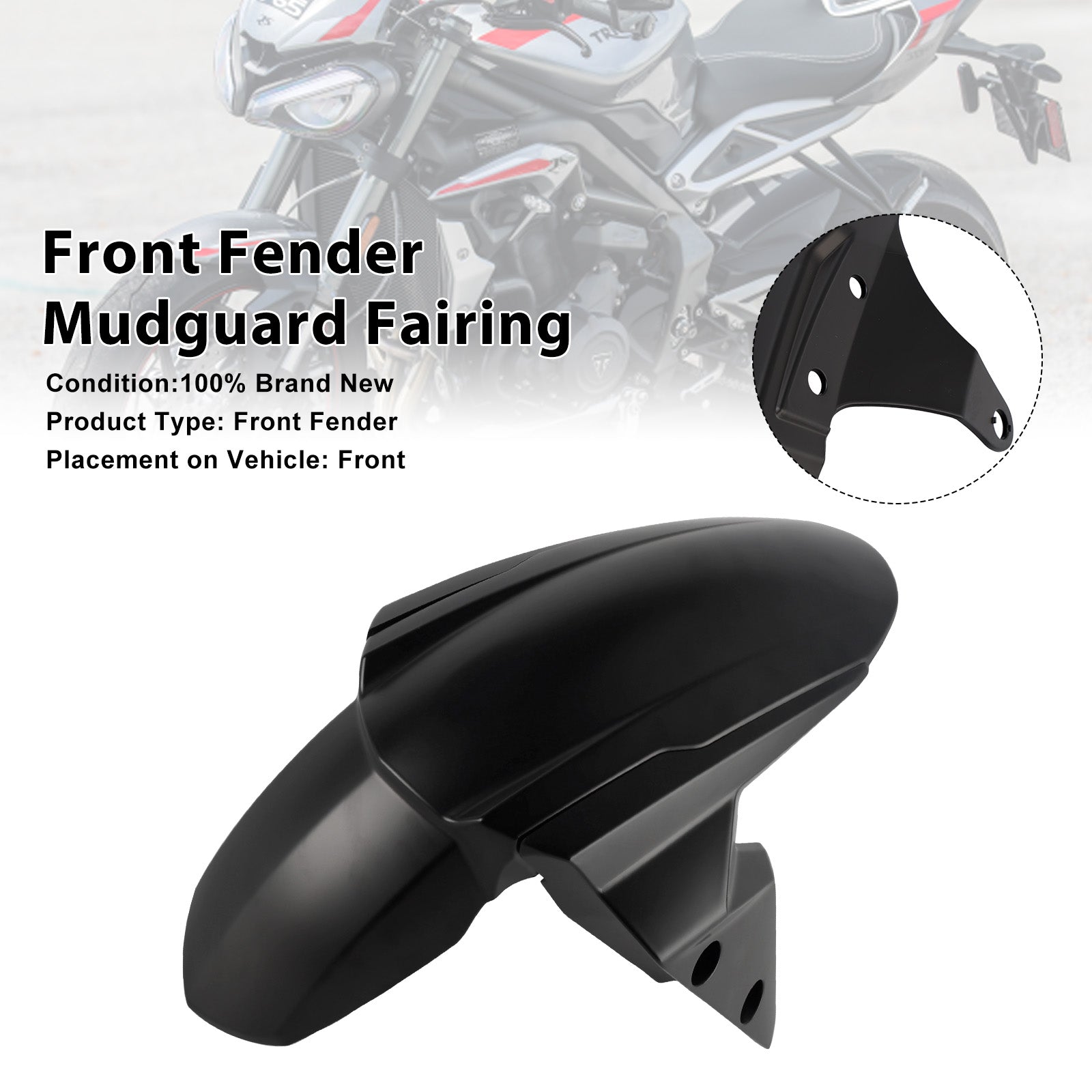 2020-2025 Street Triple 765 R RS Front Fender Mudguard Fairing