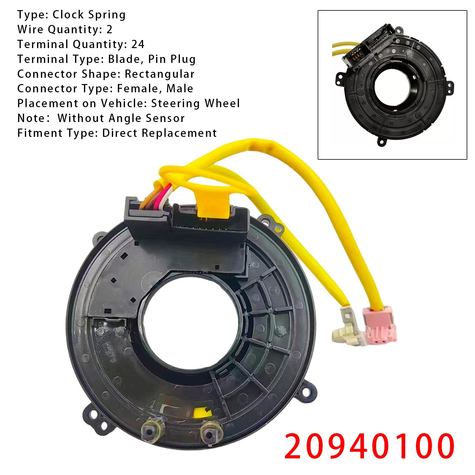 20940100 Clock Spring For Chevrolet Cobalt Equinox HHR