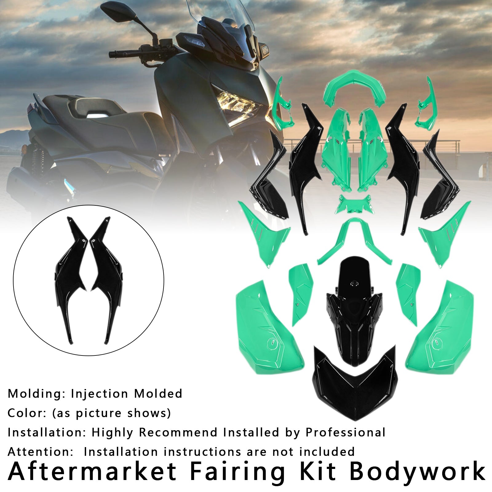 2023-2024 Yamaha X-MAX 300 XMAX Injection Bodywork Fairing Kit
