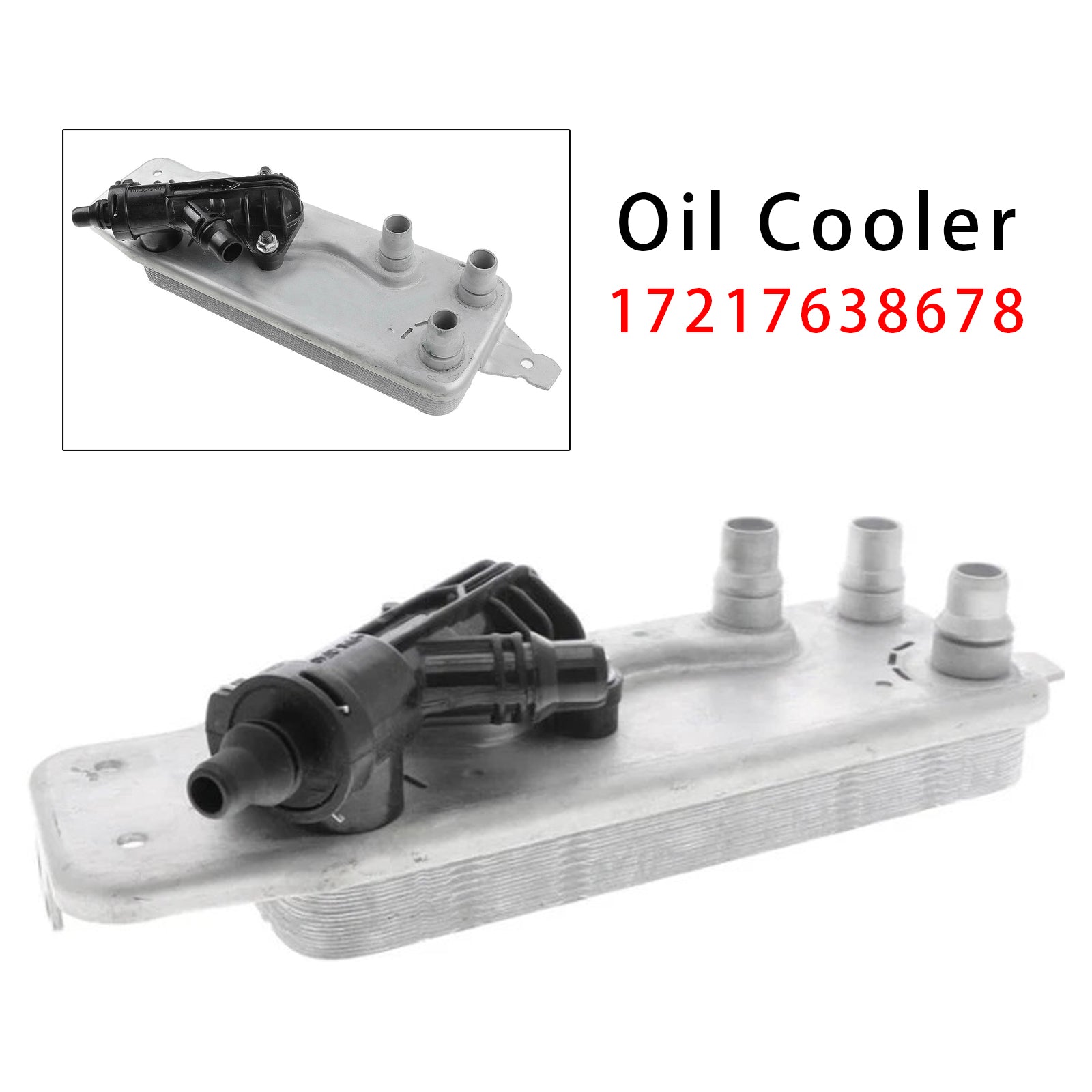 2012-2017 For BMW 640i F13 L6 3.0L Automatic Trans.Coupe Transmission Oil Cooler Heat Exchanger w/ Thermostat 17217572540