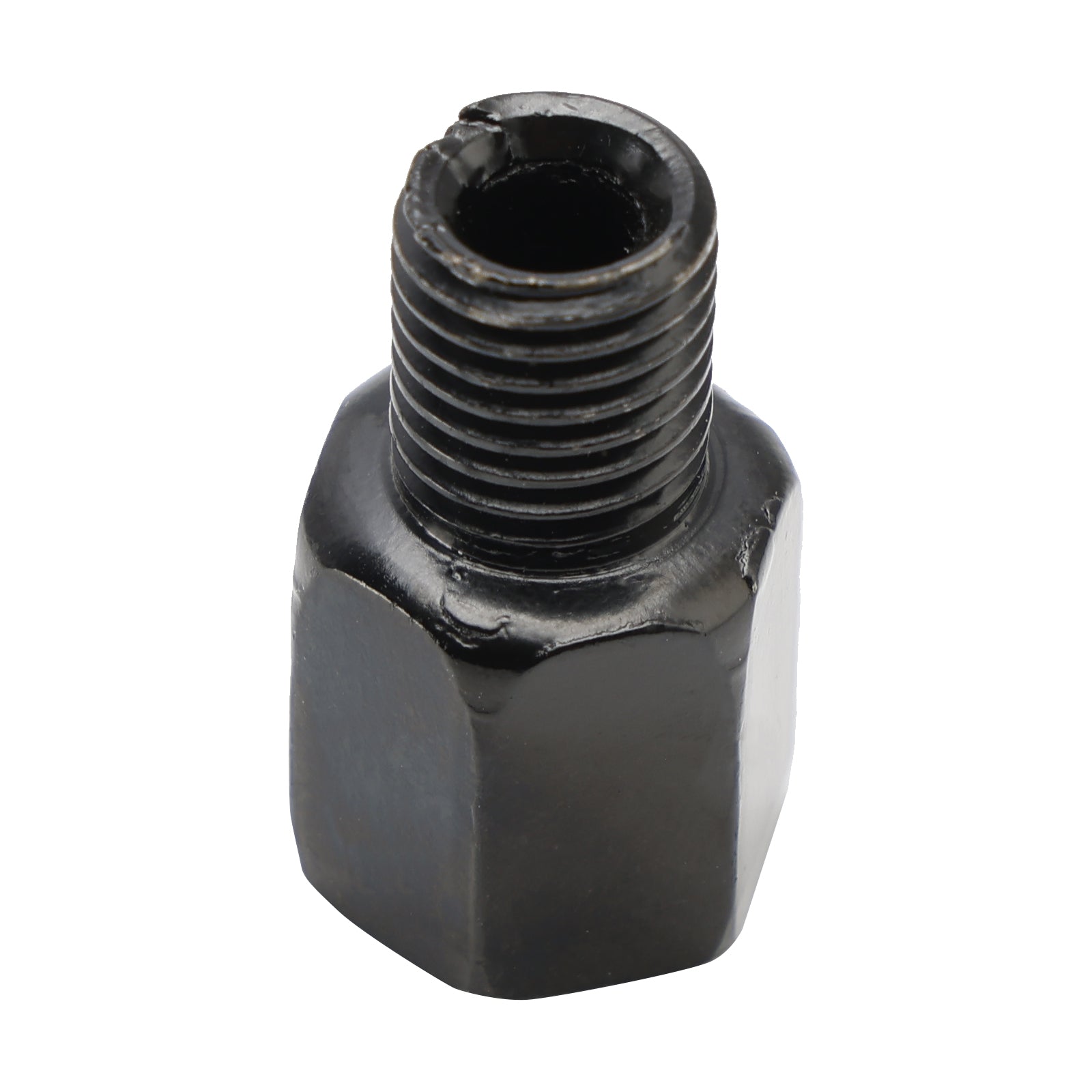 MOTORCYCLE MIRROR ADAPTORS 10MM LEFT HAND FEMALE TO 10MM RIGHT HAND MALE THREAD