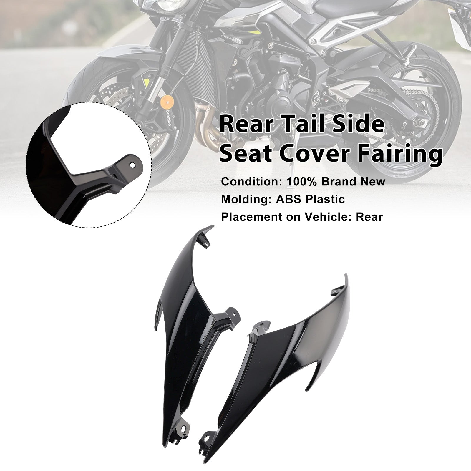 2020-2025 Street Triple 765 R RS Rear Tail Side Seat Cover Fairing