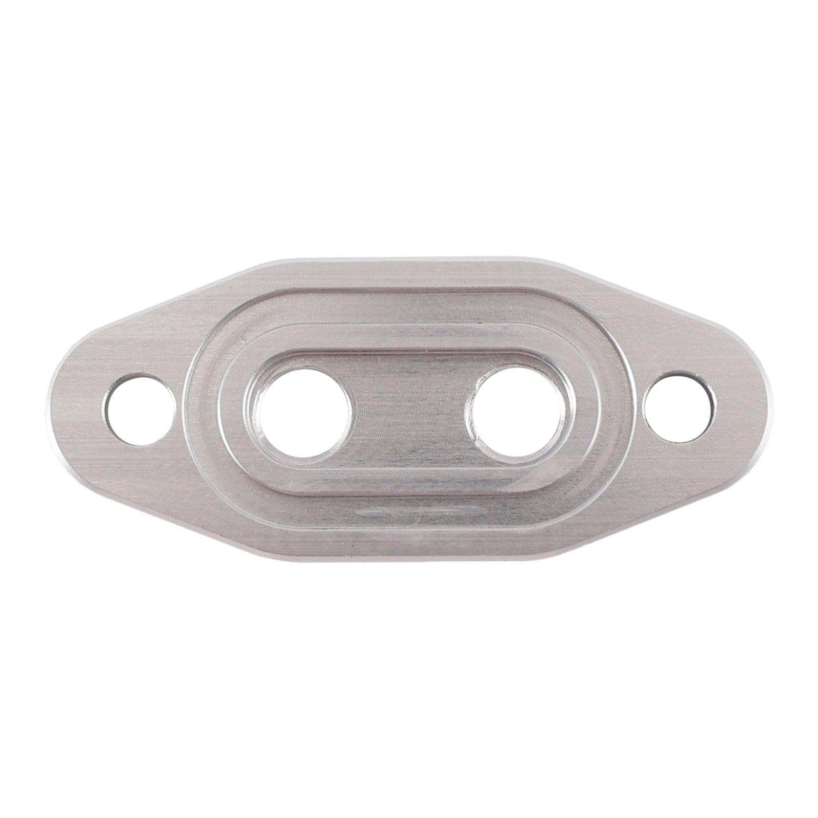 Twin Turbo Dual 1/8" NPT Oil Feed Line Adapter Plate for LS1 LSX LS3 LS2 LQ4