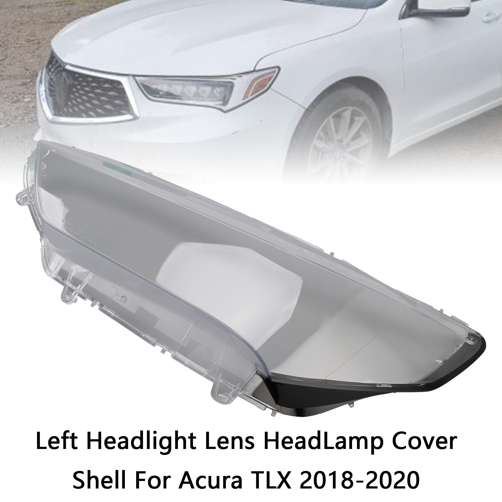 2018-2020 Acura TLX Left Headlight Lens HeadLamp Cover Shell