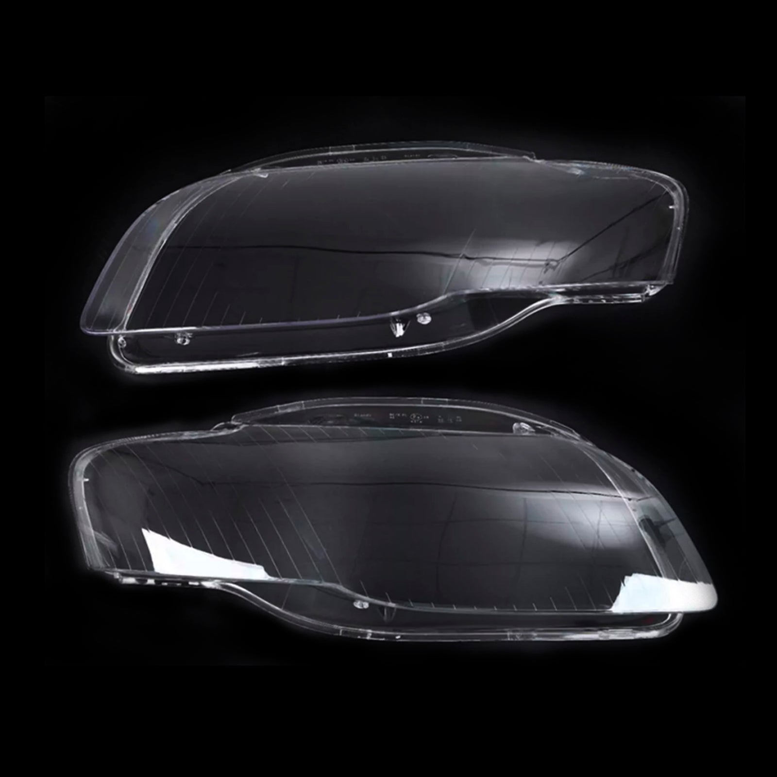 2005-2008 Audi A4 B7 8E 2PCS Front Headlight Glass Clear Cover