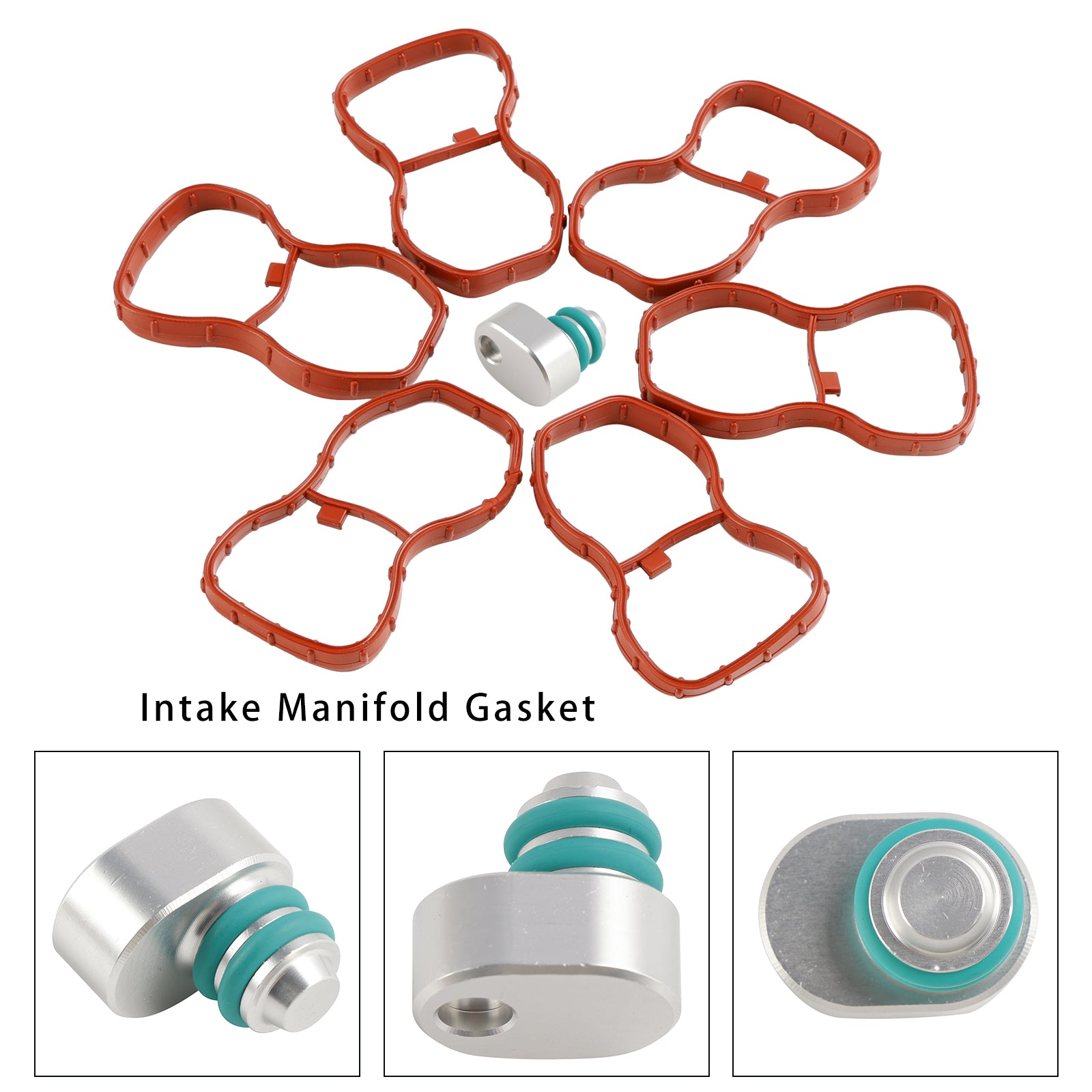 6PCS 섭취 매니 폴드 개스킷 1167807480 FIT BMW E90-93 F10 F11 F07 X5 X6 N57