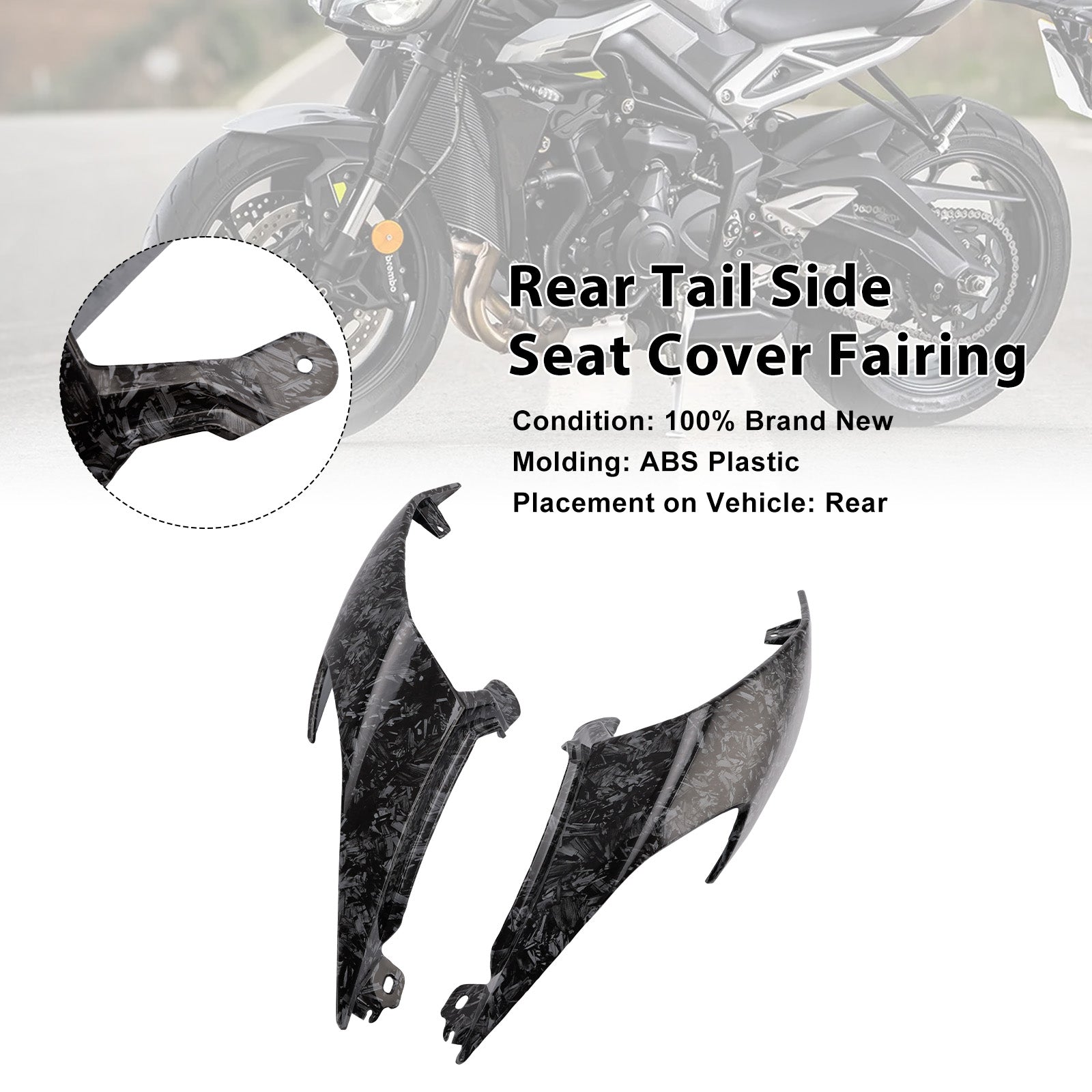 2020-2025 Street Triple 765 R RS Rear Tail Side Seat Cover Fairing