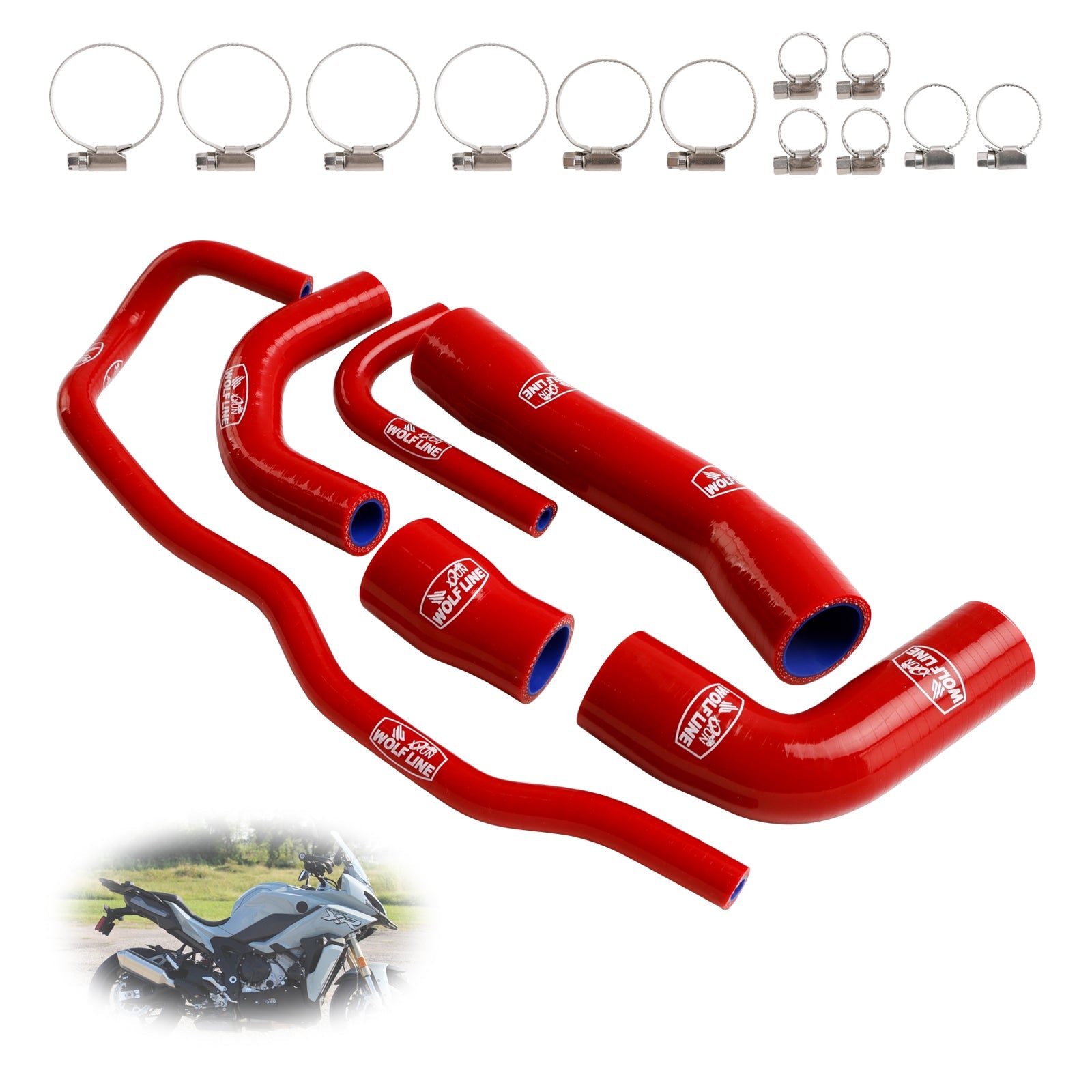 Silicone Radiator coolant Hose kit For BMW S1000XR 2021-2024