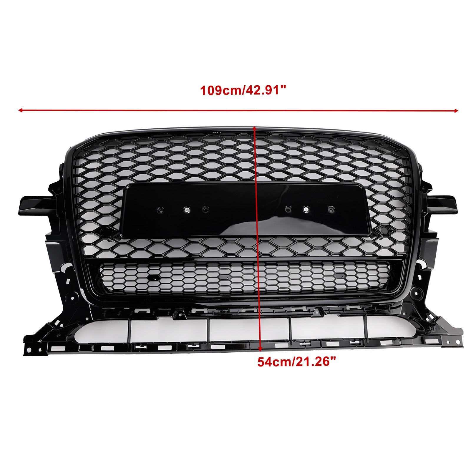 Gloss Black Front Honeycomb Bumper Grille Grill Fit Audi Q5 2013-2017