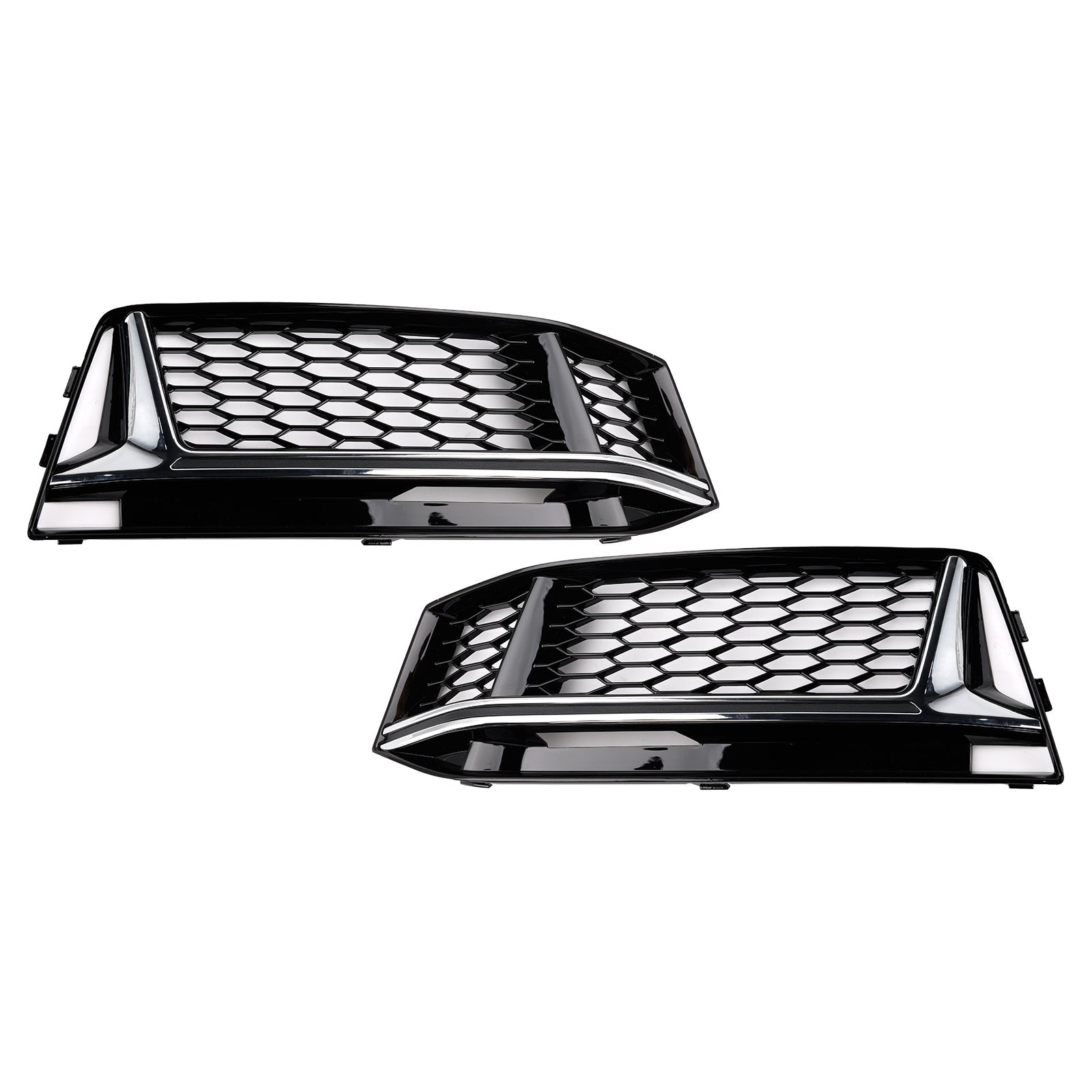 2016-2018 AUDI A4 B9 S-Line S4 2PCS Fog Light Cover Grille Grill