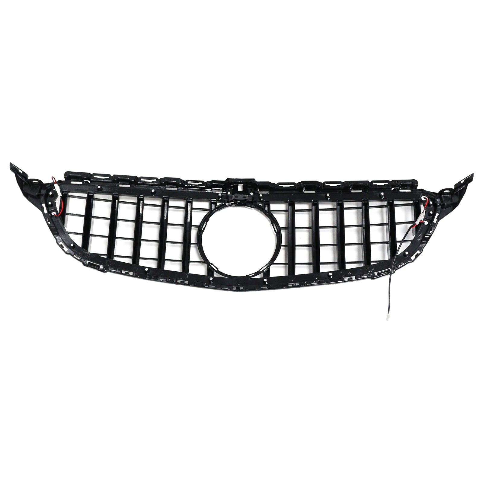 Chrome Front Bumper Grill Grille Fit Mercedes W205 C250 C300 2015-2021 W/LED