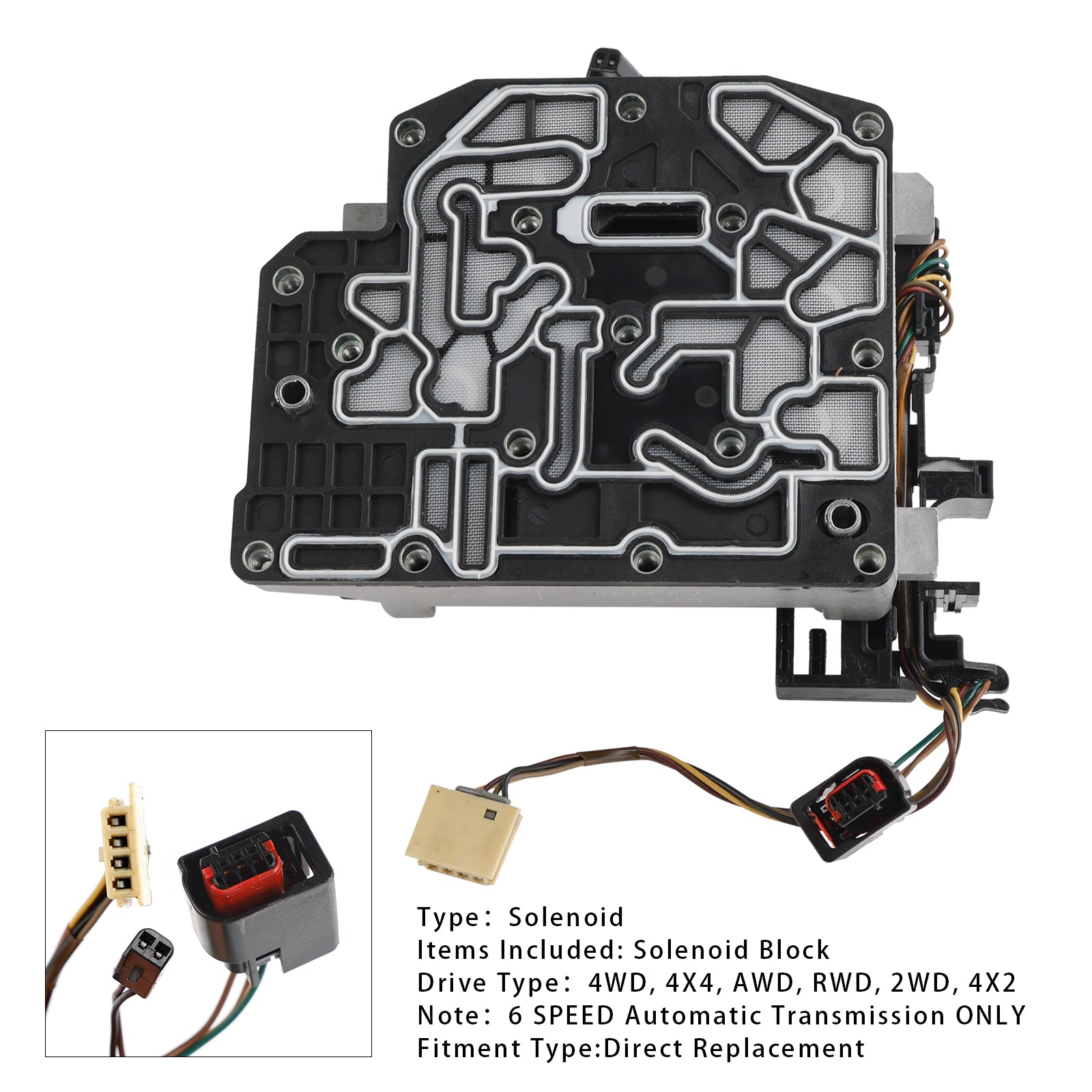 2010-2014 DODGE AVENGER 6 SP FWD L4 2.4L 62TE A604-X Transmission Solenoid Block 68376696AA