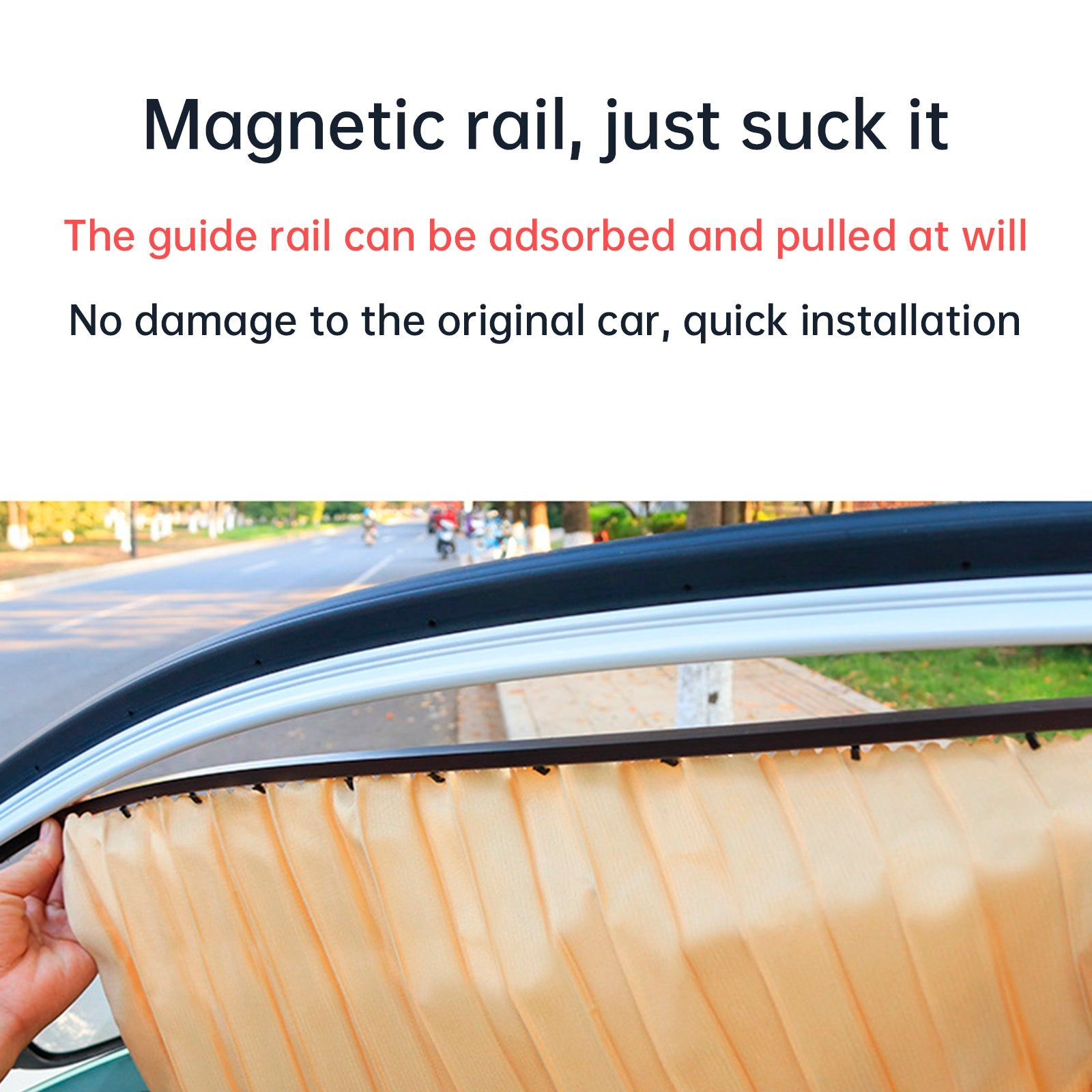 4 PCS Universal Car Side Window Sun Shades Gold For Breast feeding Taking a nap