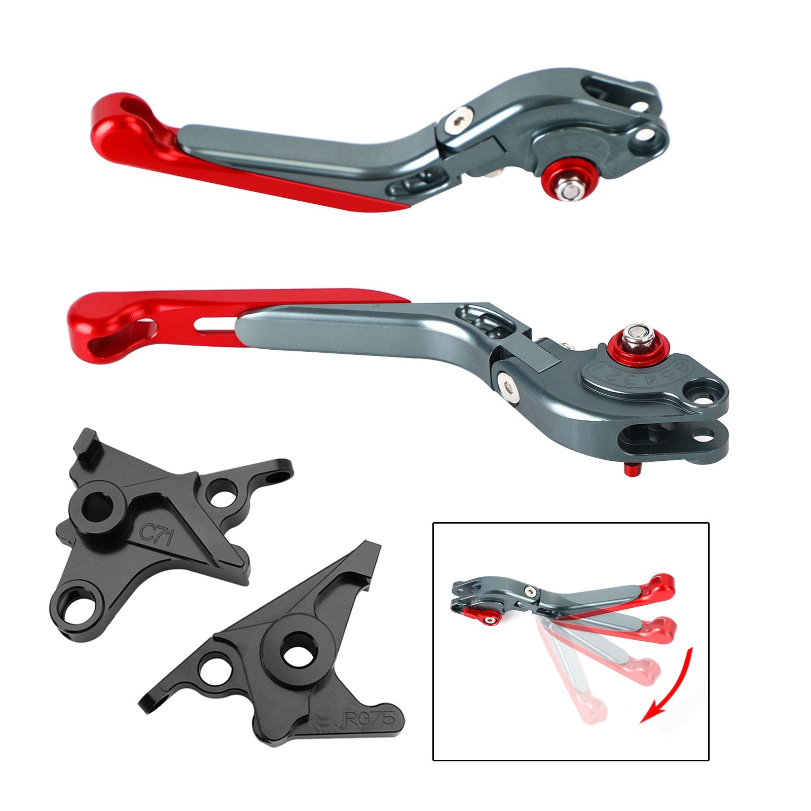 BMW R Nine T /Pure /Racer 2017-2023에 적합한 조절 식 클러치 브레이크 레버