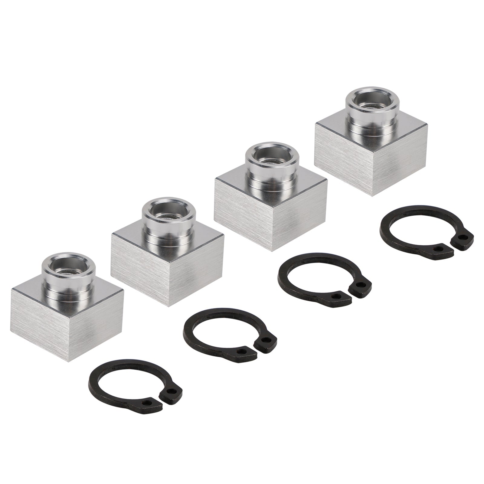 4X Set Snowmobile Trailer Insert Nut & Snap Ring 04414 03400 For Triton Xt & Lt