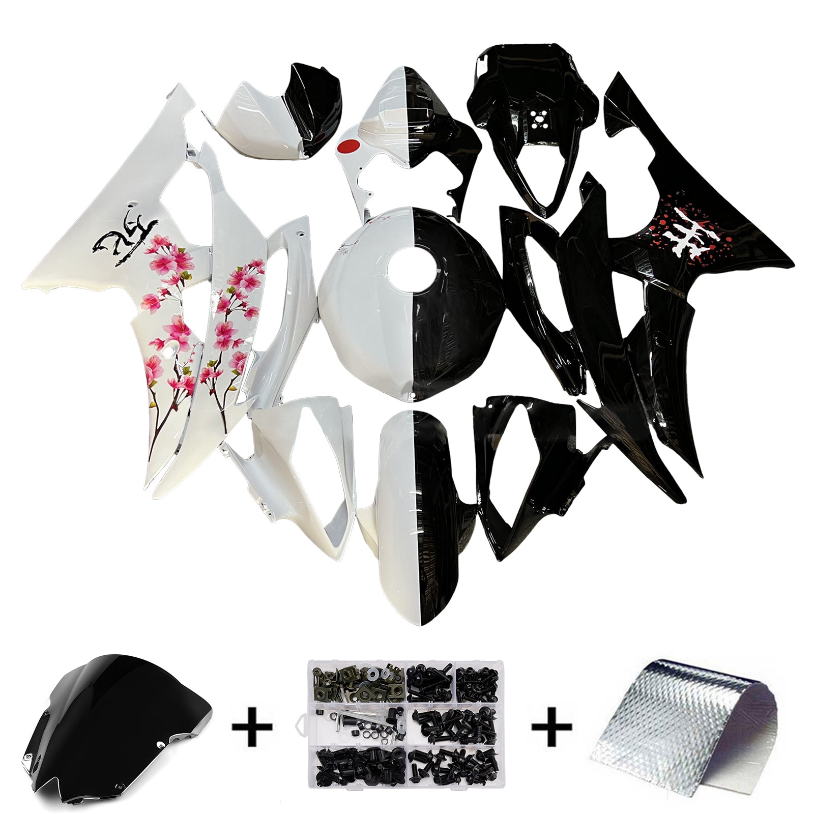 Injection Fairing Kit Bodywork Plastic ABS For Yamaha YZFR6 YZF-R6 2008-2016