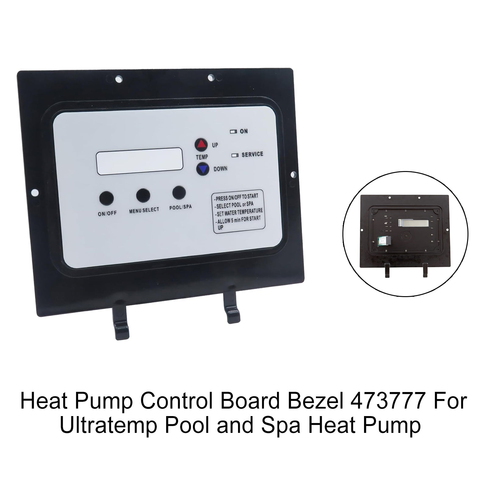 Heat Pump Control Board Bezel 473777 For Ultratemp Pool and Spa Heat Pump