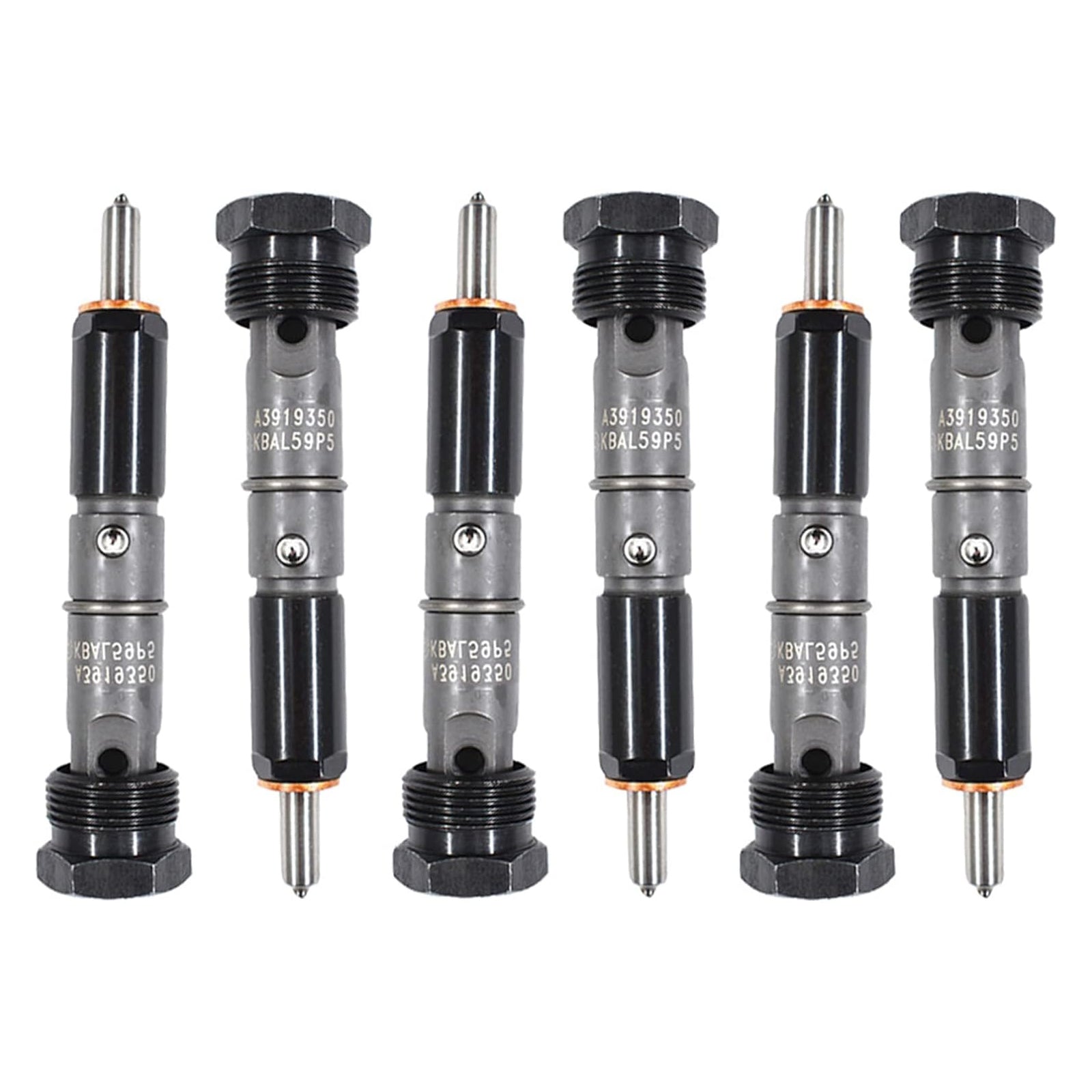 1989-2993 Dodge D250 D350 Cummins 5.9L 12V 6Pcs Fuel Injector 0432131837 3919350