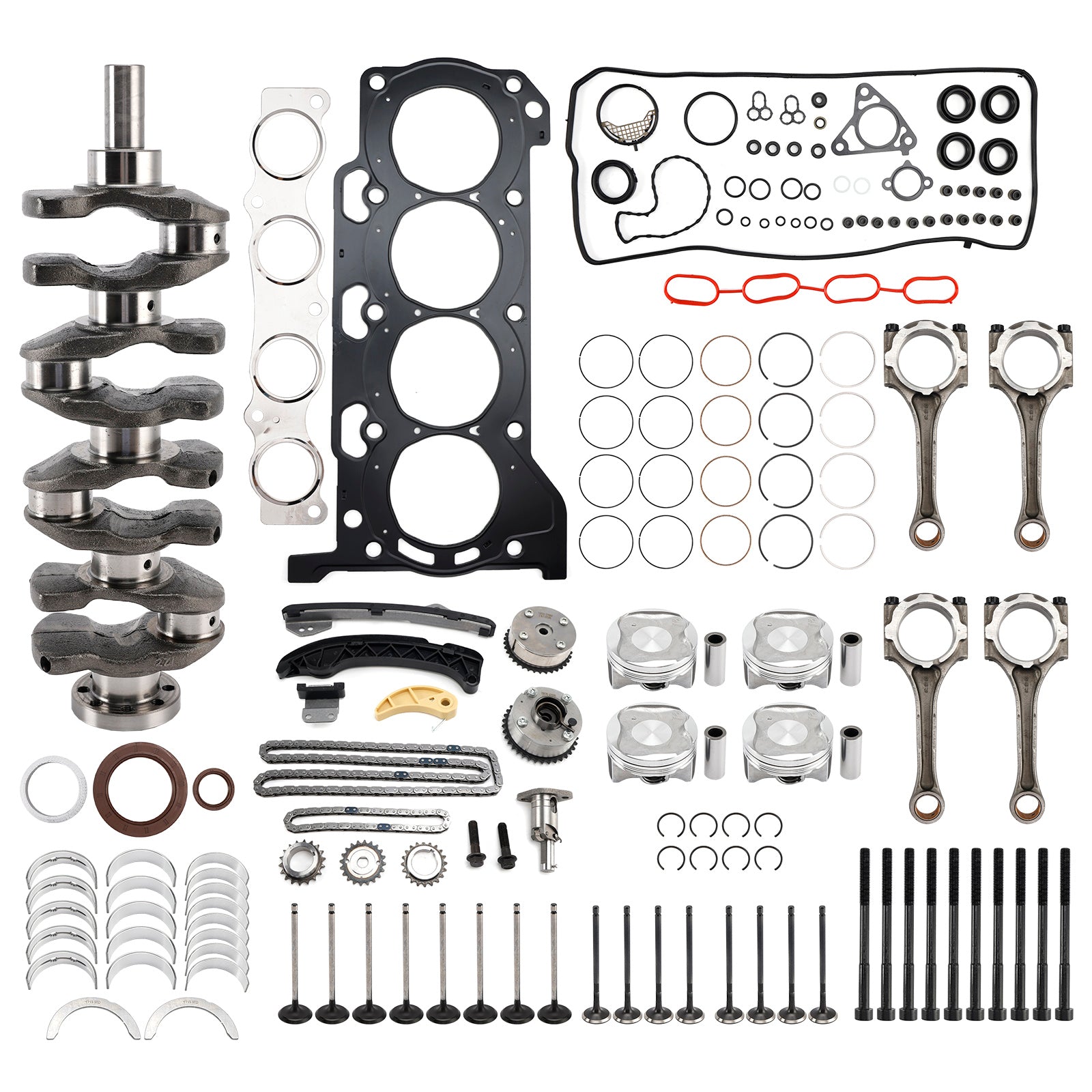 2012-2018 TOYOTA PRIUS V 1.8L Engine Rebuild Overhaul Kit Crankshaft Rods Timing 2ZR-FE 11791-22020