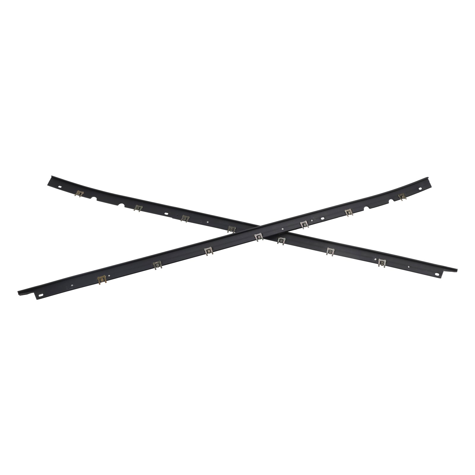 Driver + Passenger Sides Door Panel Outer Window Seals For Corvette 1984-1996