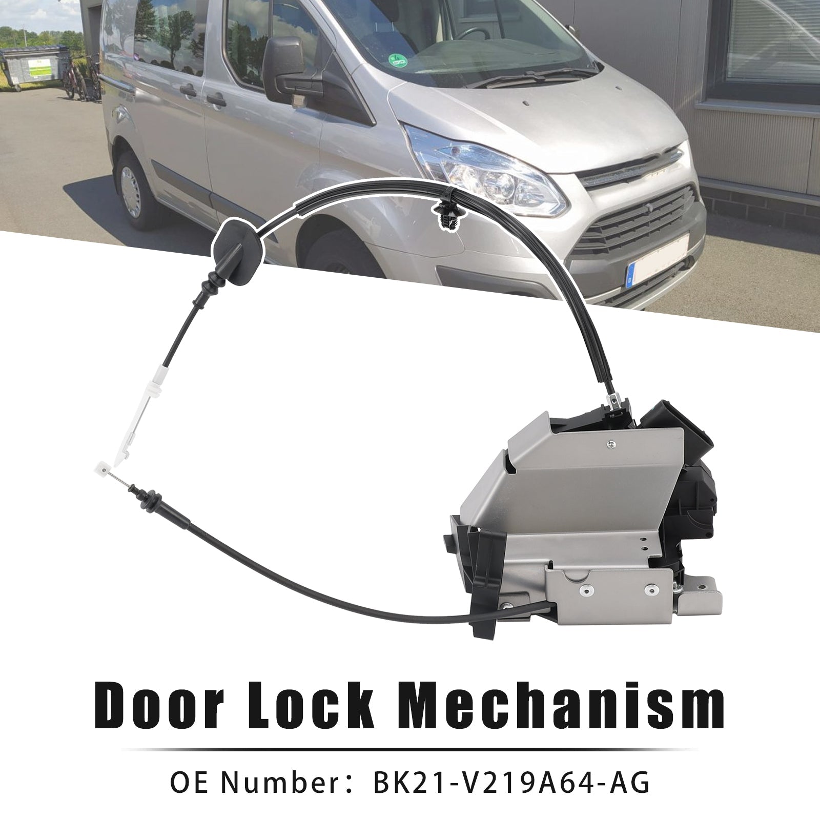2012-2015 For Transit Custom V362 Front Right Door Lock Mechanism BK21-V219A64-AG