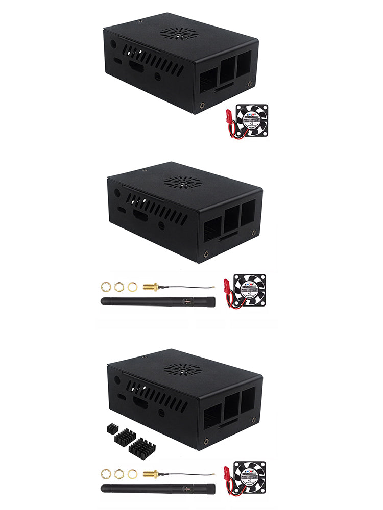 New Orange Pi 3B Metal Case Orange Pi 3B Aluminum Alloy Box Cooling Fan Cool Case