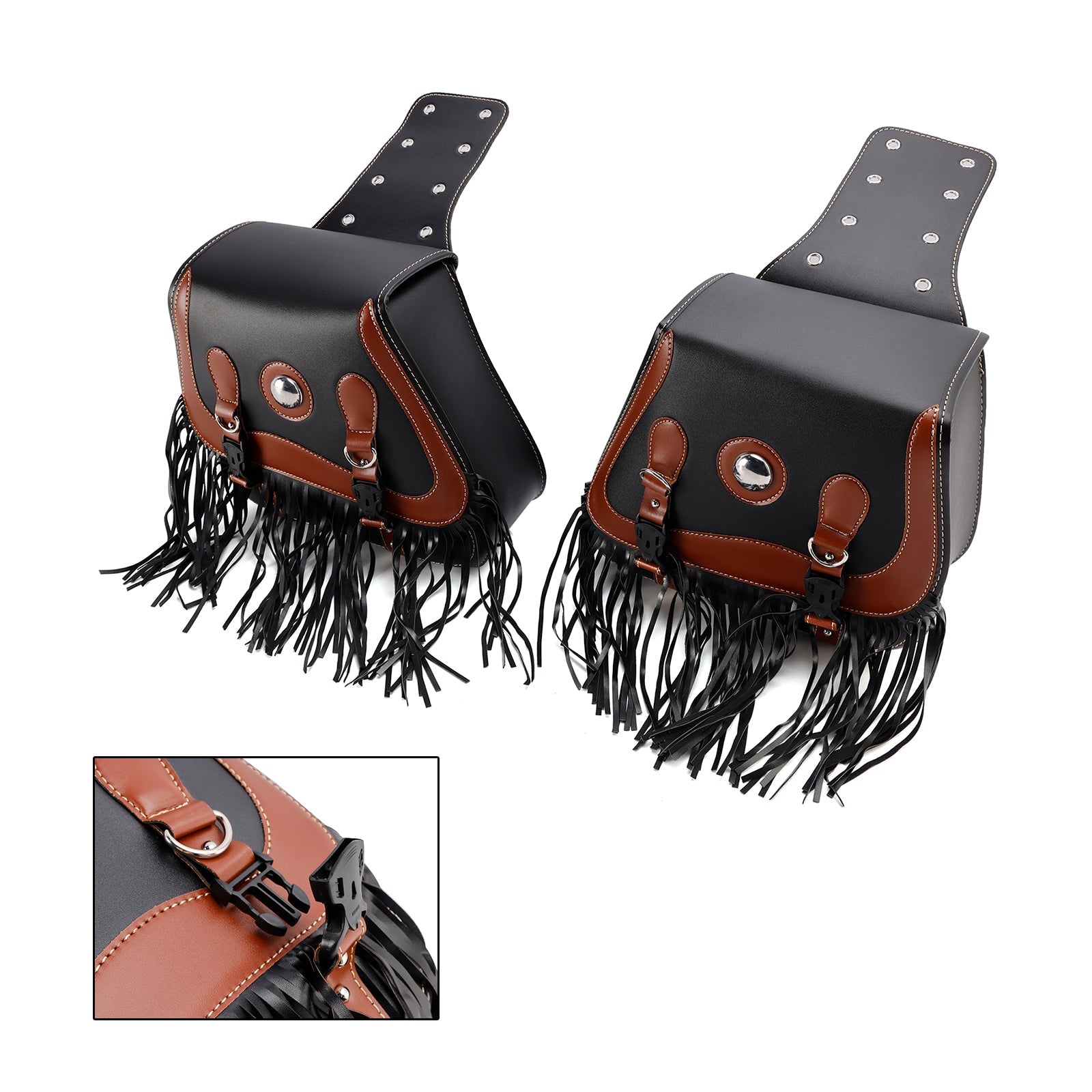 Tail Bag Side Saddlebag Tail Bag Luggage Pouch Storage Black 26L For Motorbike