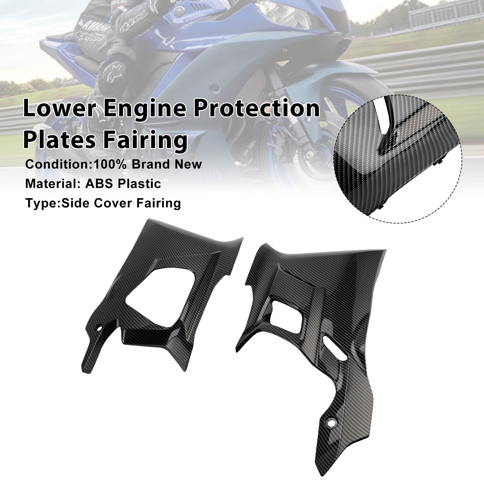 2025-2026 Yamaha YZF-R3 R25 Lower Belly Pan Panels Guard Fairing
